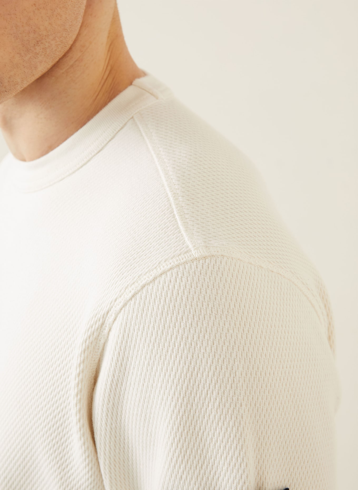 STONE ISLAND Pullover: CREME