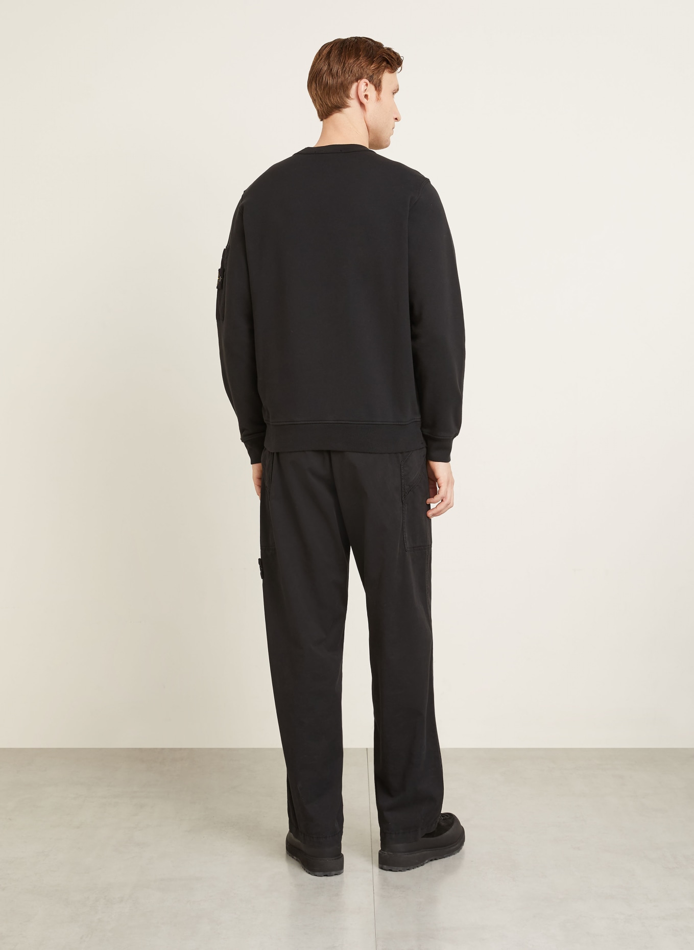 STONE ISLAND sweatshirt: ZWART