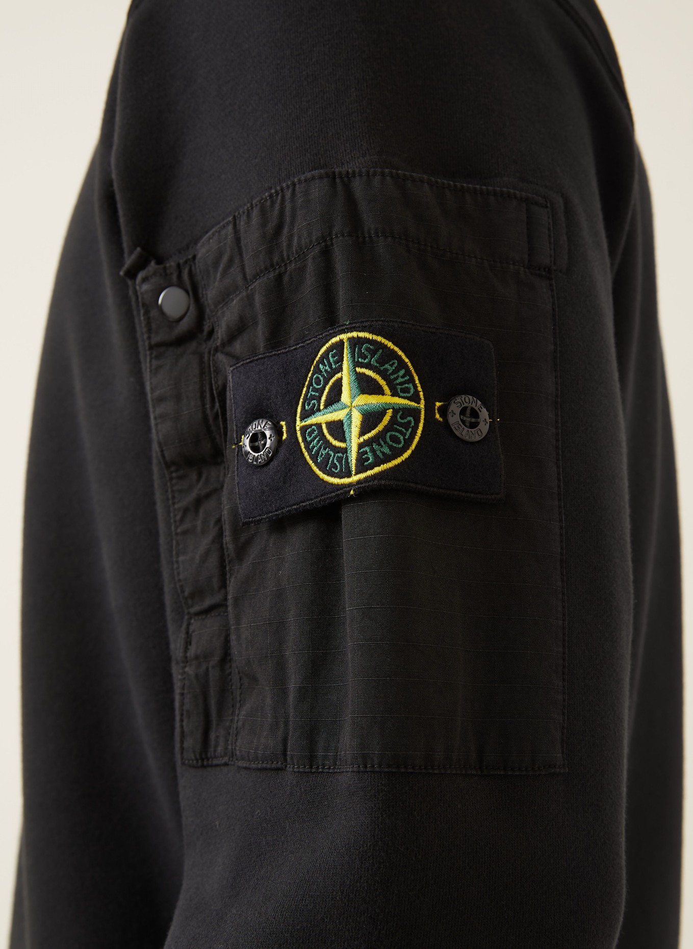 STONE ISLAND sweatshirt: ZWART
