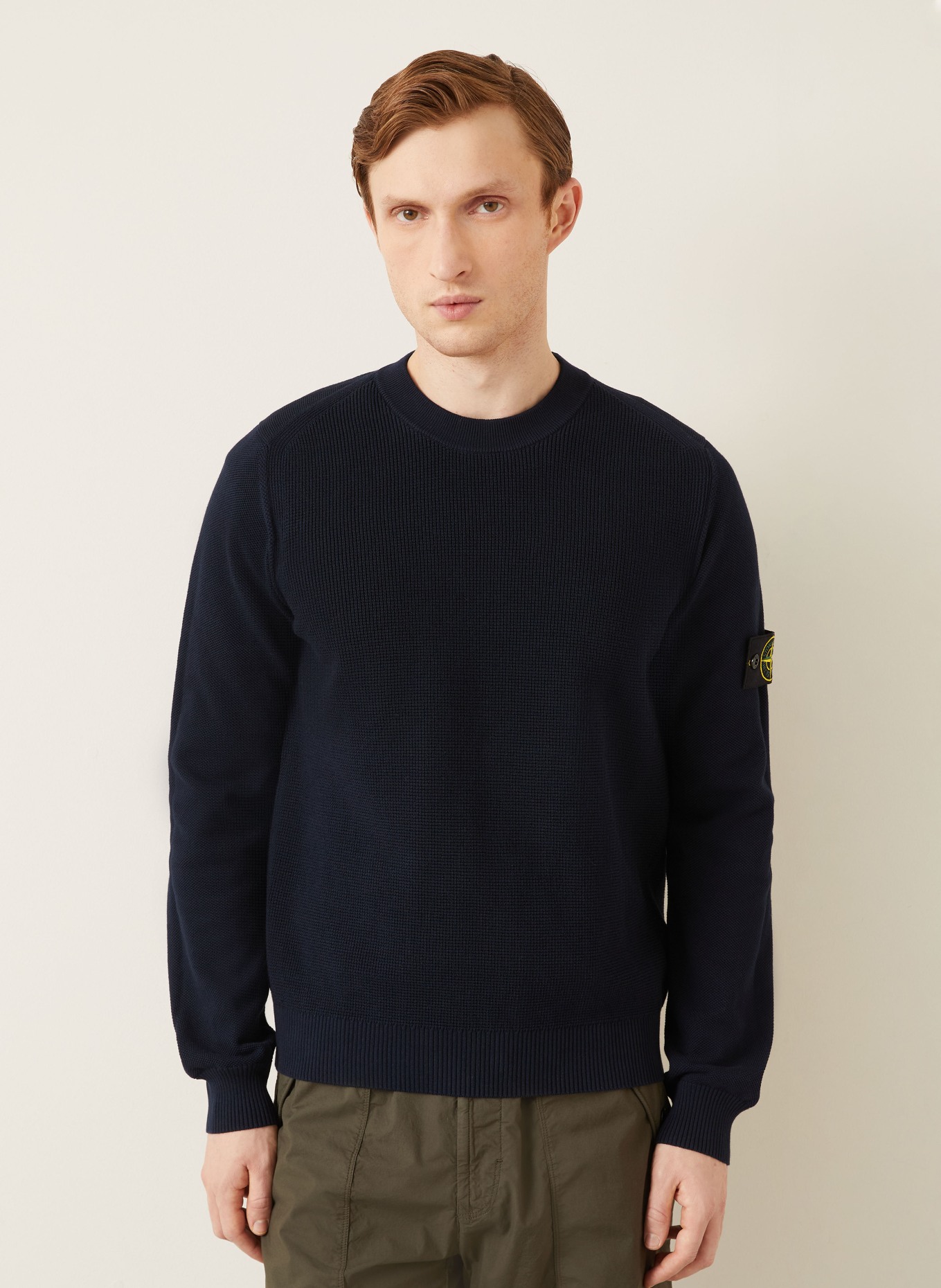 STONE ISLAND Pullover: DUNKELBLAU