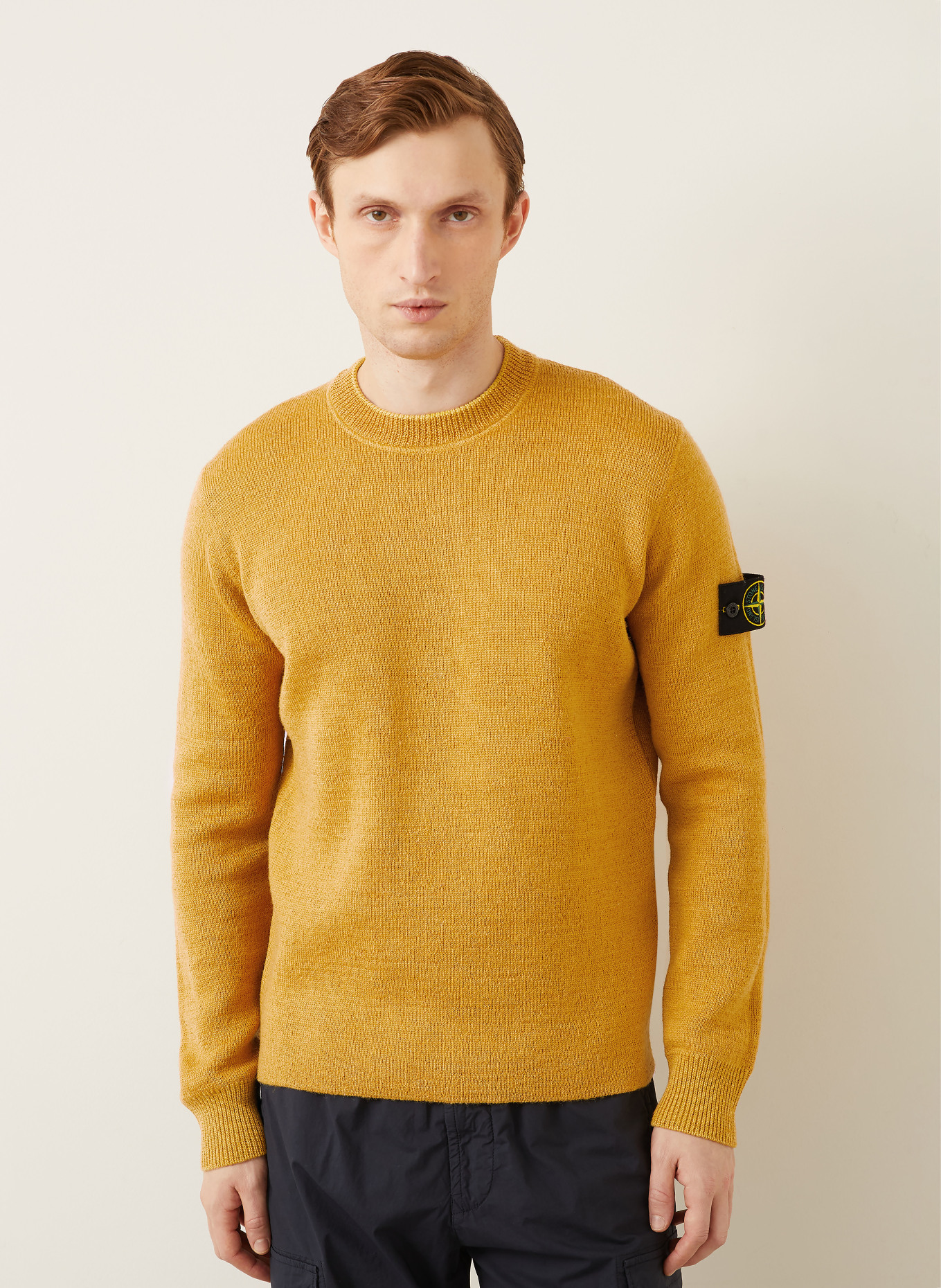 STONE ISLAND Pullover: DUNKELGELB