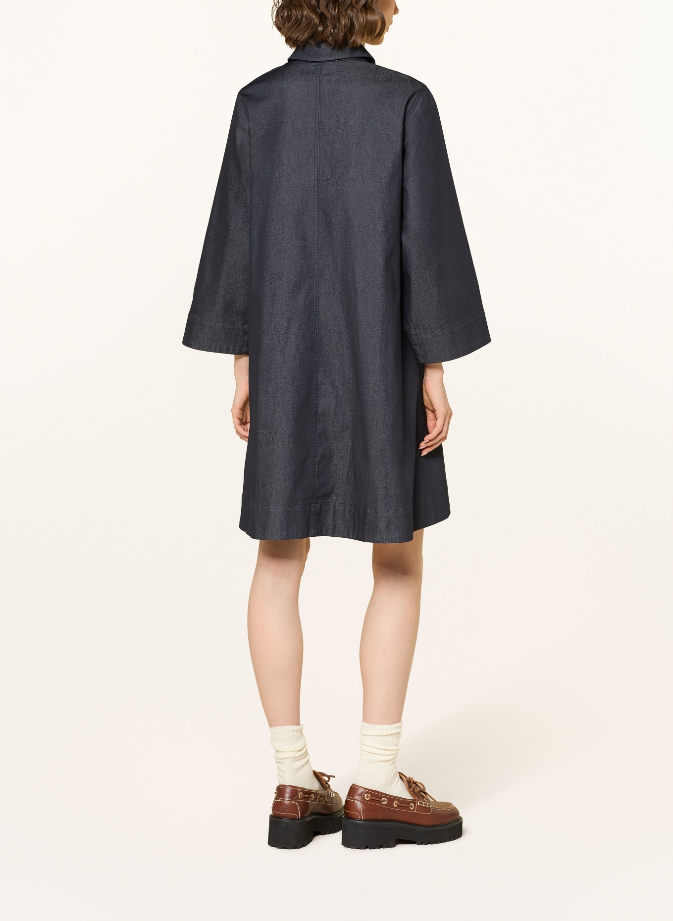 MRS & HUGS Košilové šaty v džínovém stylu: TMAVĚ ŠEDÁ