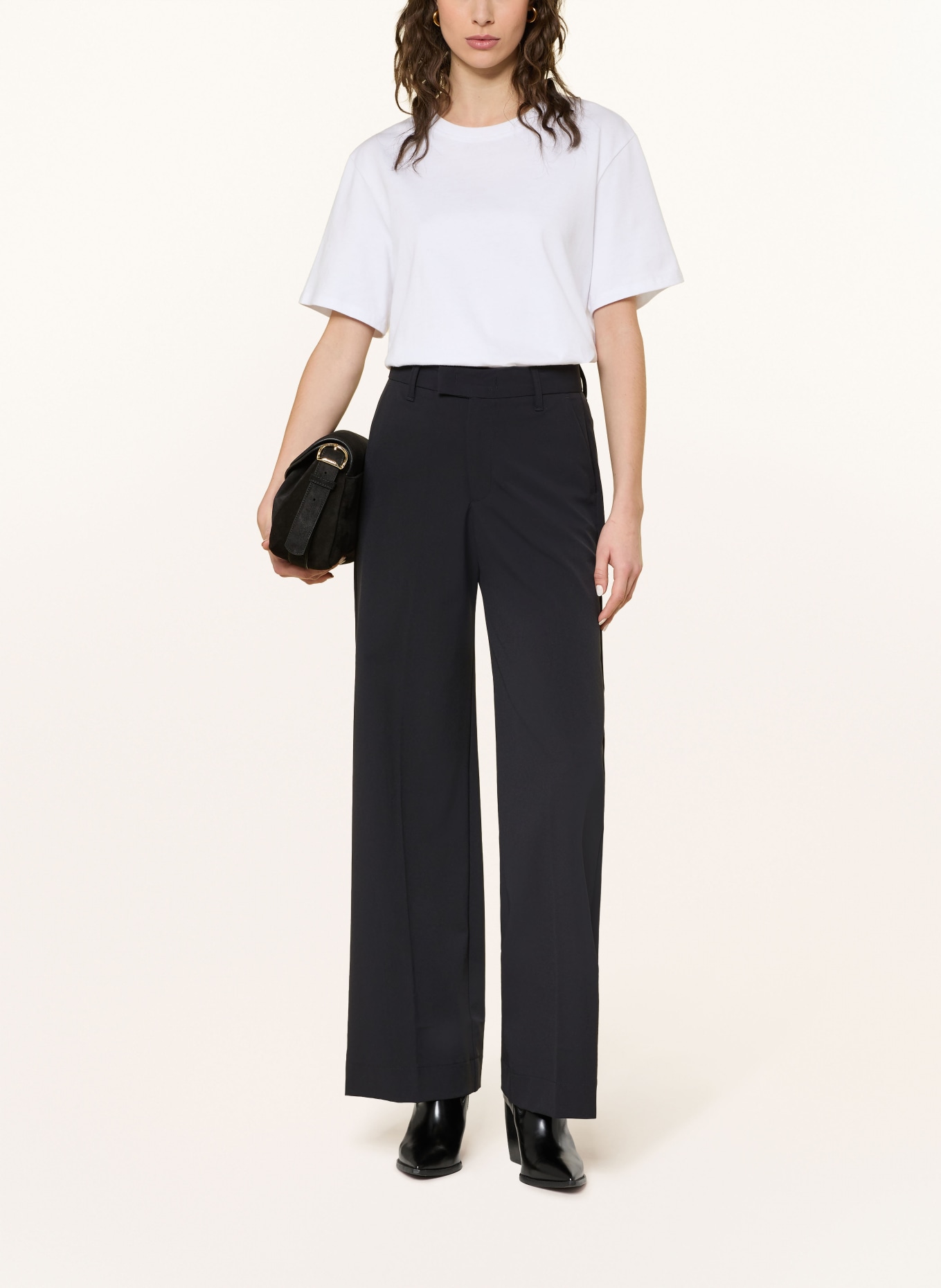 MRS & HUGS kalhoty Marlene: ČERNÁ