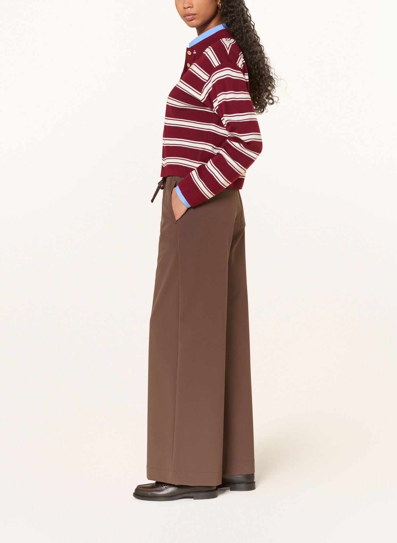 MRS & HUGS Marlene kalhoty: HNĚDÁ