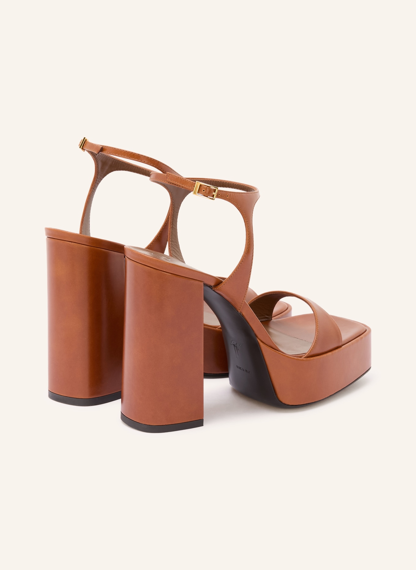GIUSEPPE ZANOTTI DESIGN Plateau-Sandaletten BIARRITZ: COGNAC
