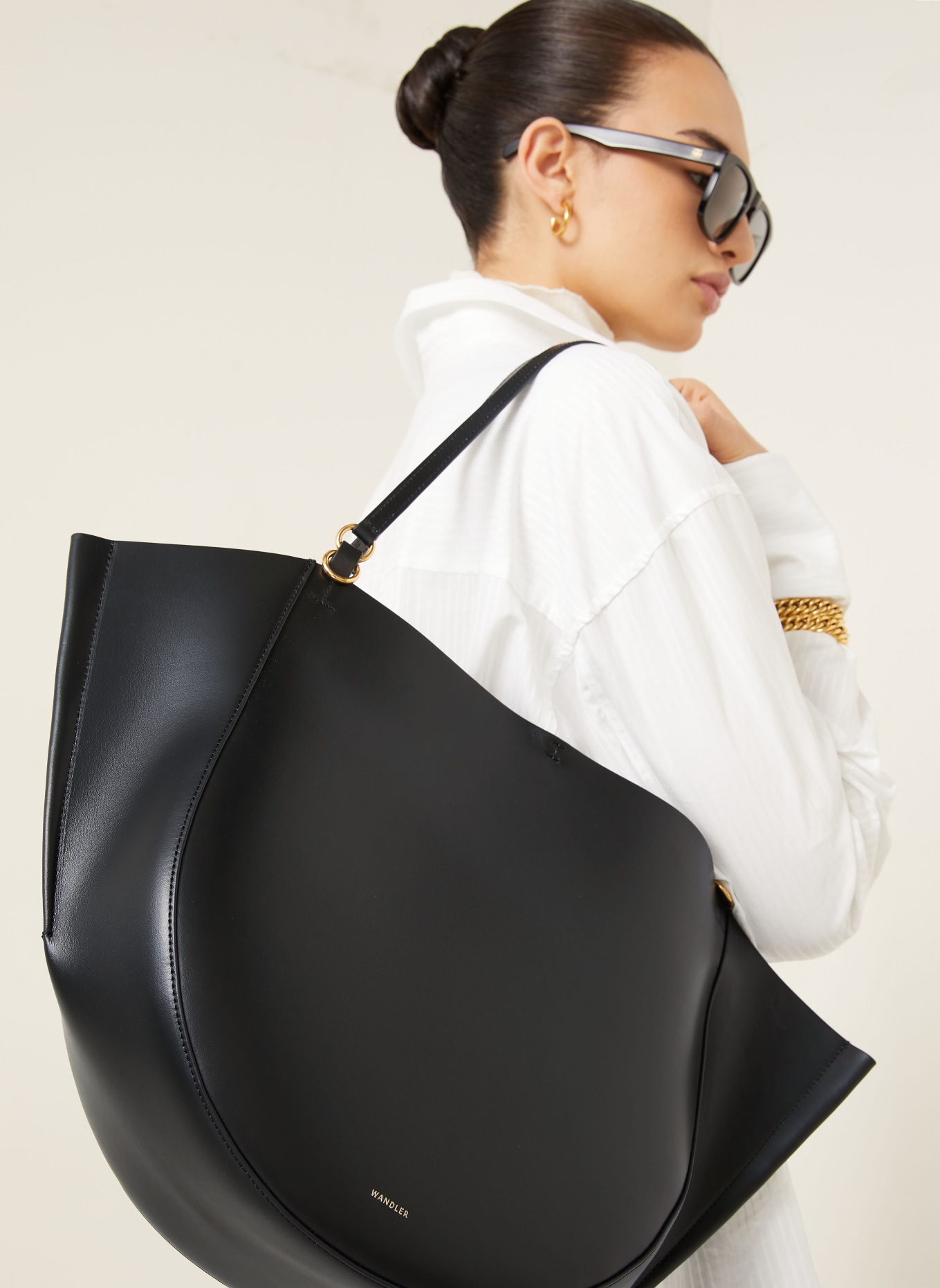 WANDLER HORTENSIA handbag: BLACK