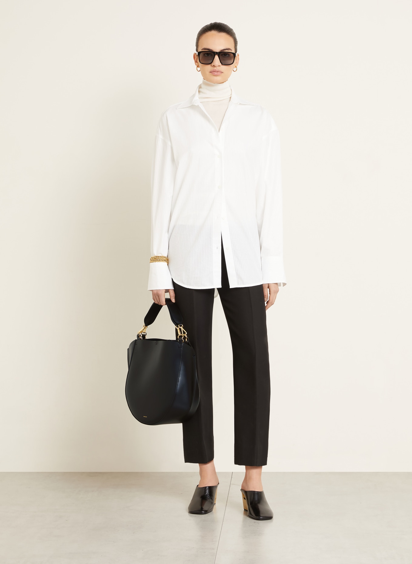 WANDLER HORTENSIA handbag: BLACK