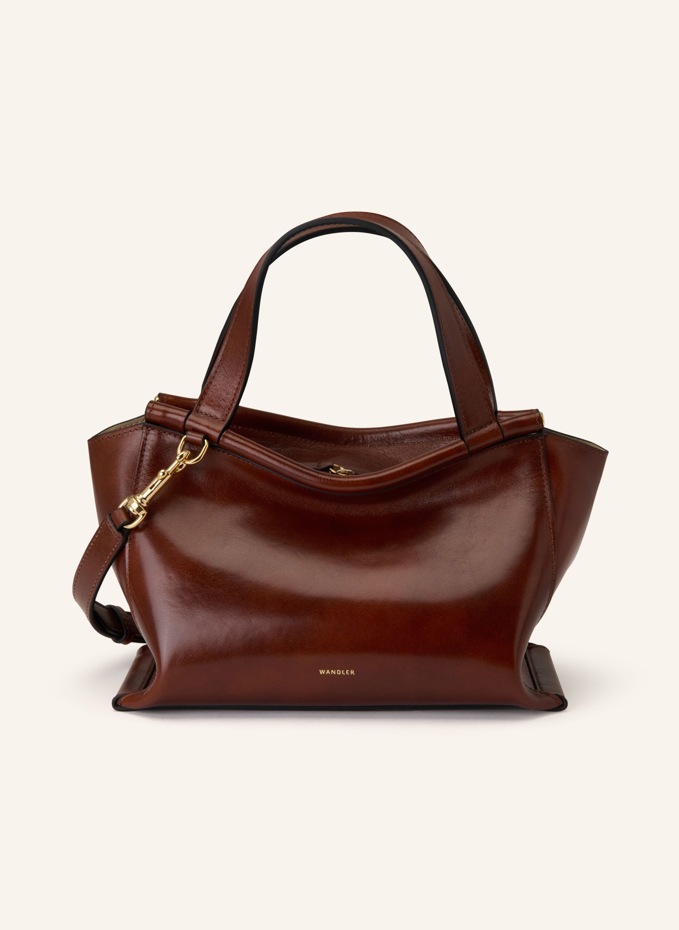 WANDLER Handtasche HORTENSIA: BRAUN / GOLD