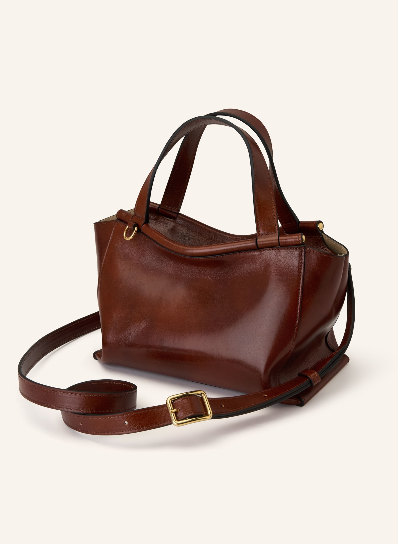 WANDLER Handtasche HORTENSIA: BRAUN / GOLD