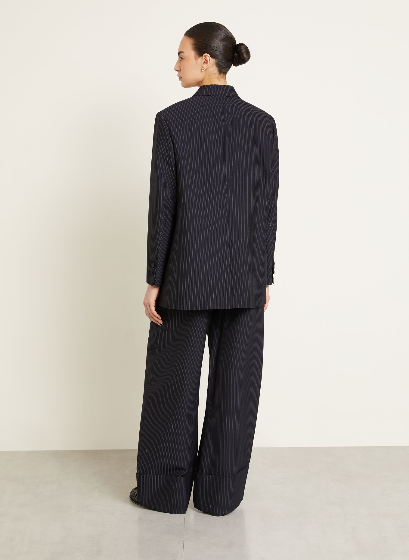 FENDI Marlenehose: DUNKELBLAU