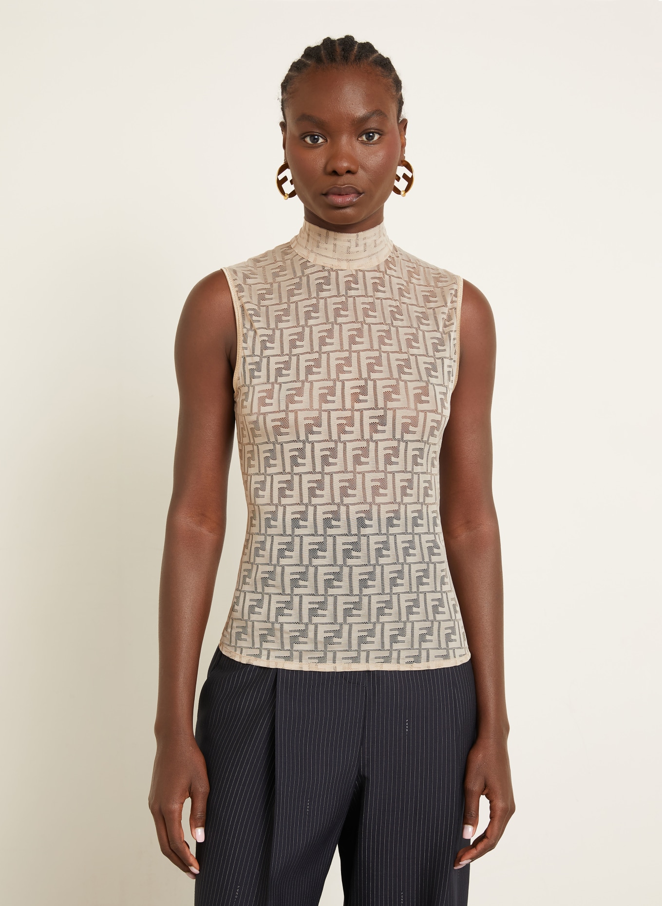 FENDI Blusentop: BEIGE