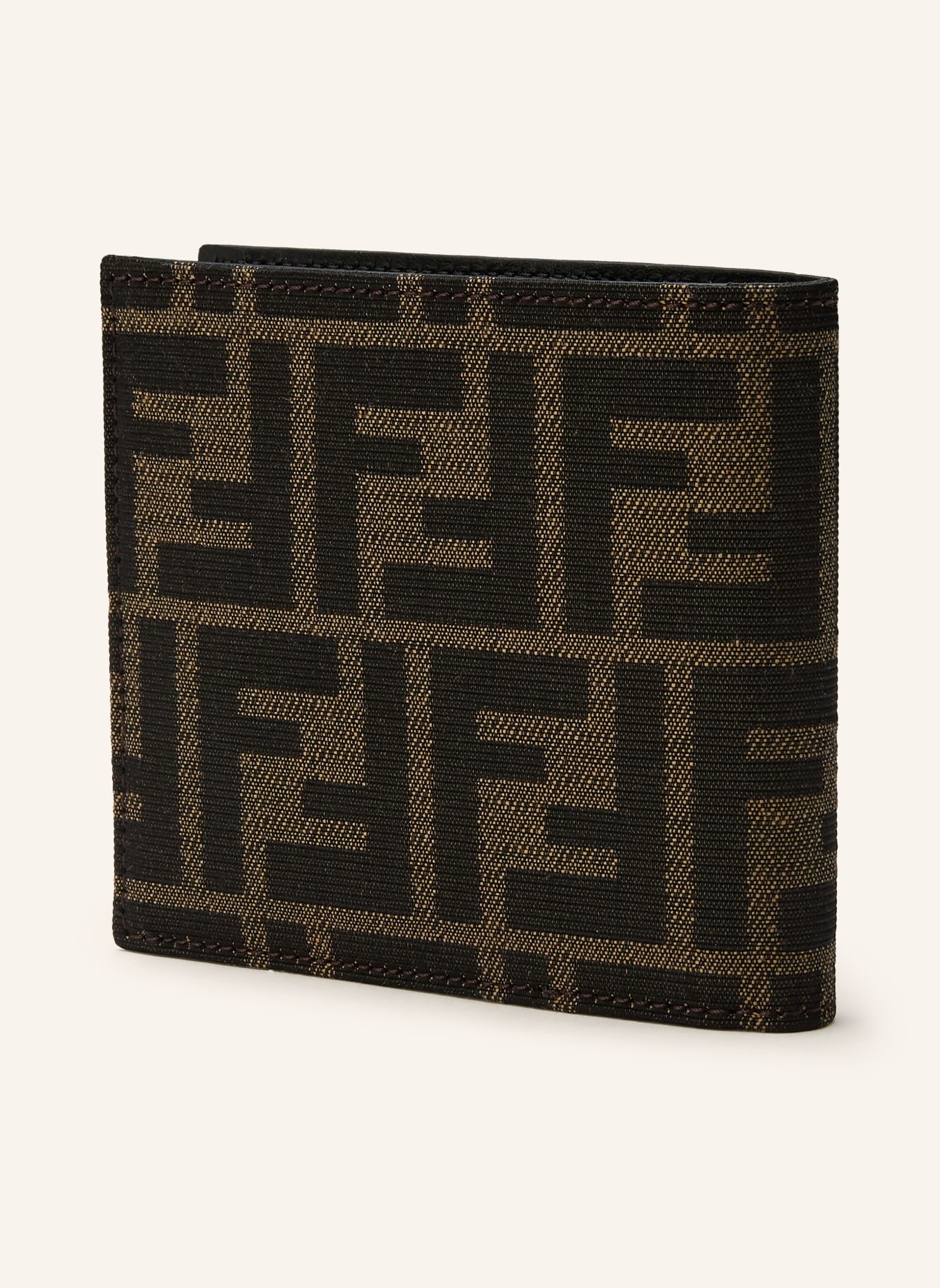 FENDI portfel: BRĄZOWY / CIEMNOBRĄZOWY