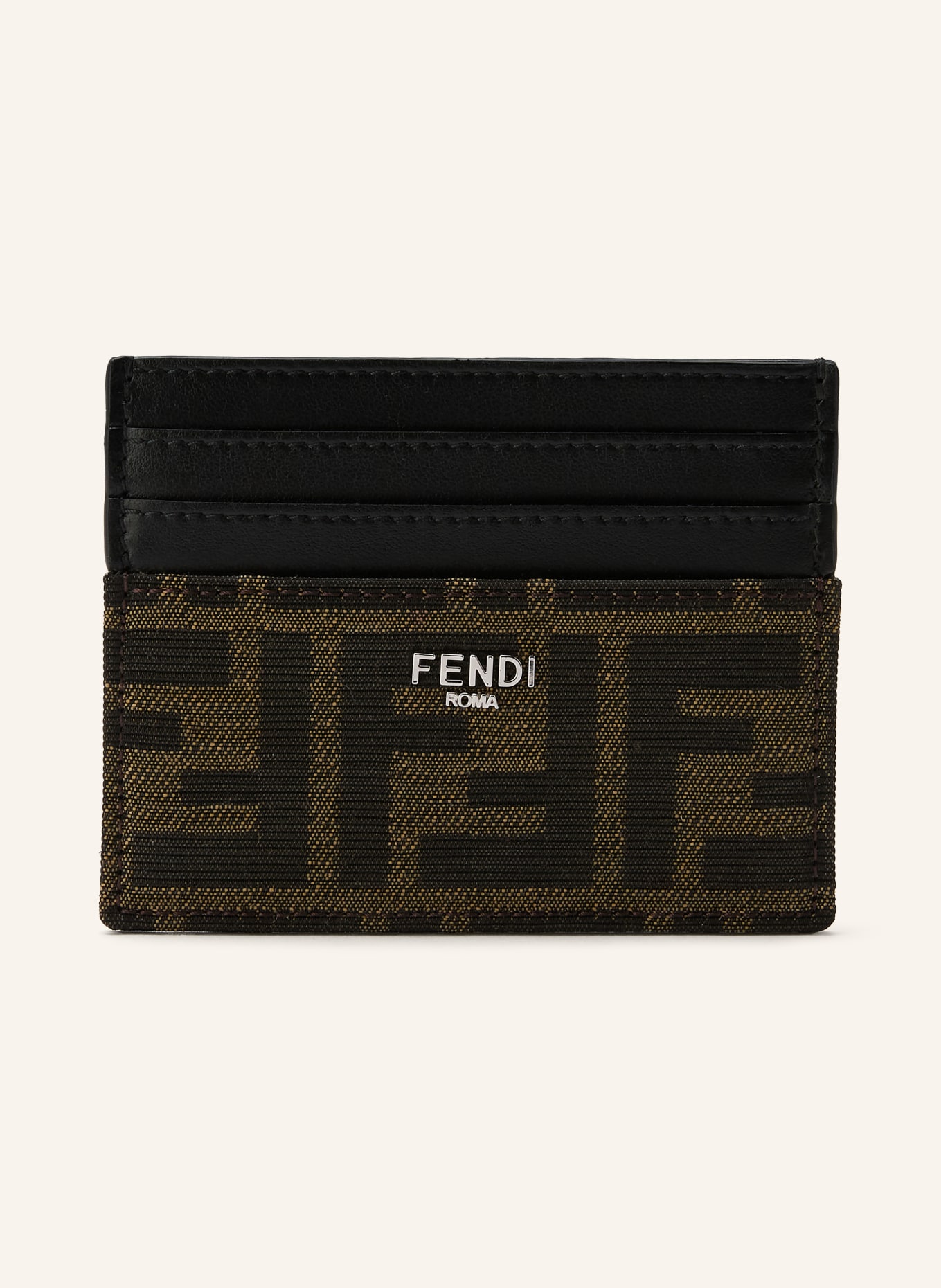 FENDI etui na karty: CZARNY / BRĄZOWY