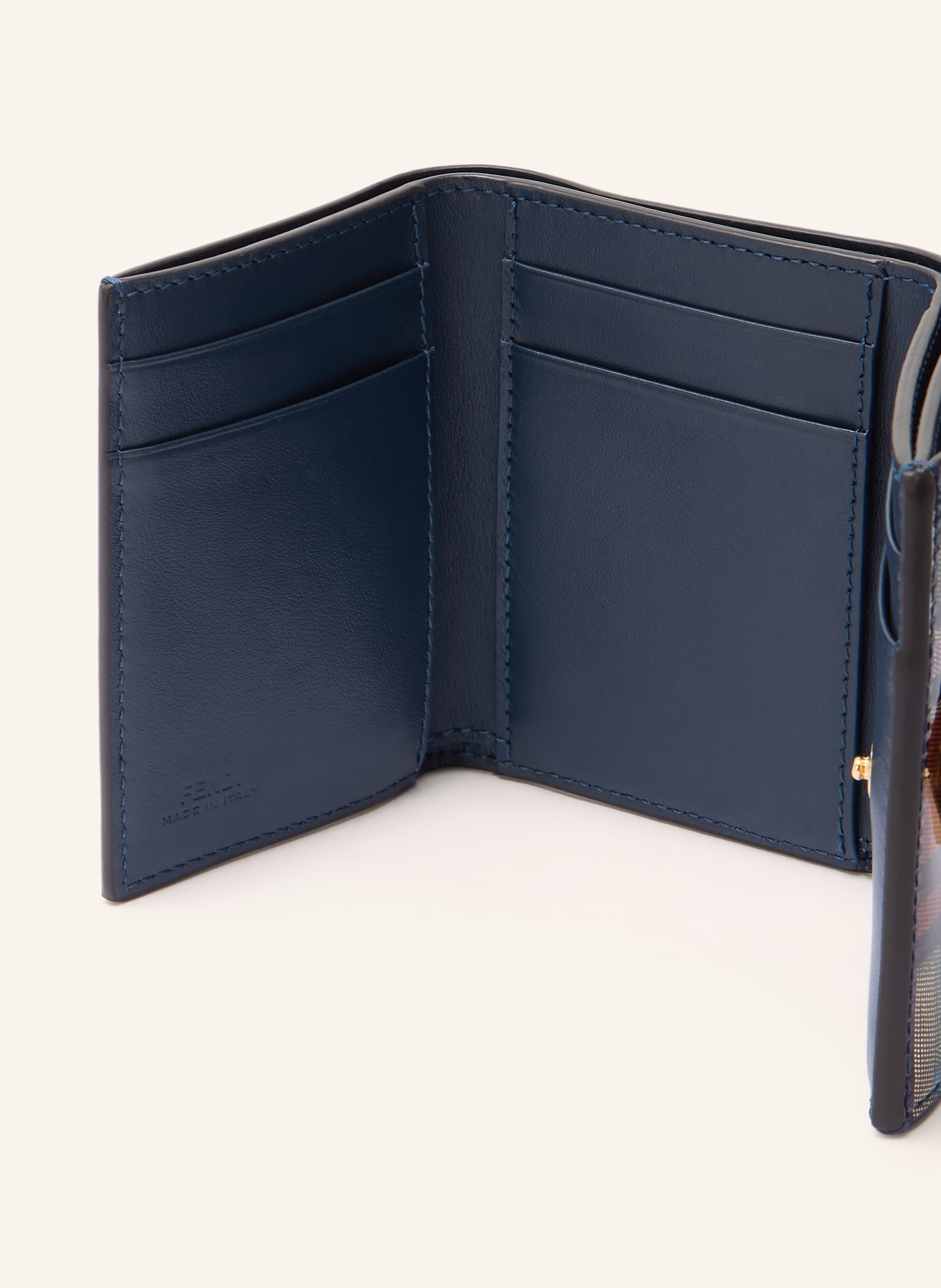 FENDI portfel: CZARNY / ZŁOTY / POMARAŃCZOWY