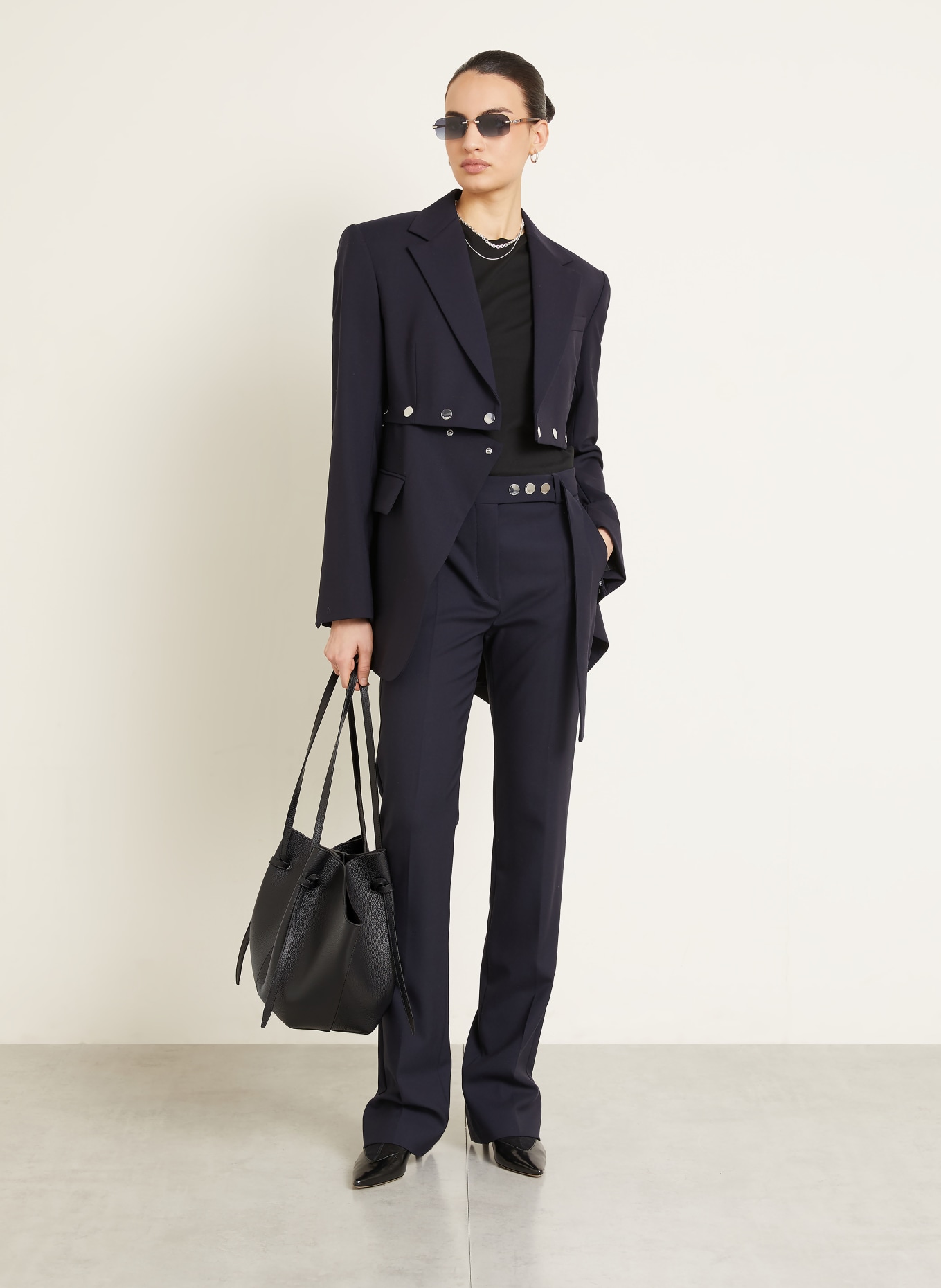 YUZEFI Shopper MOCHI LARGE: ZWART