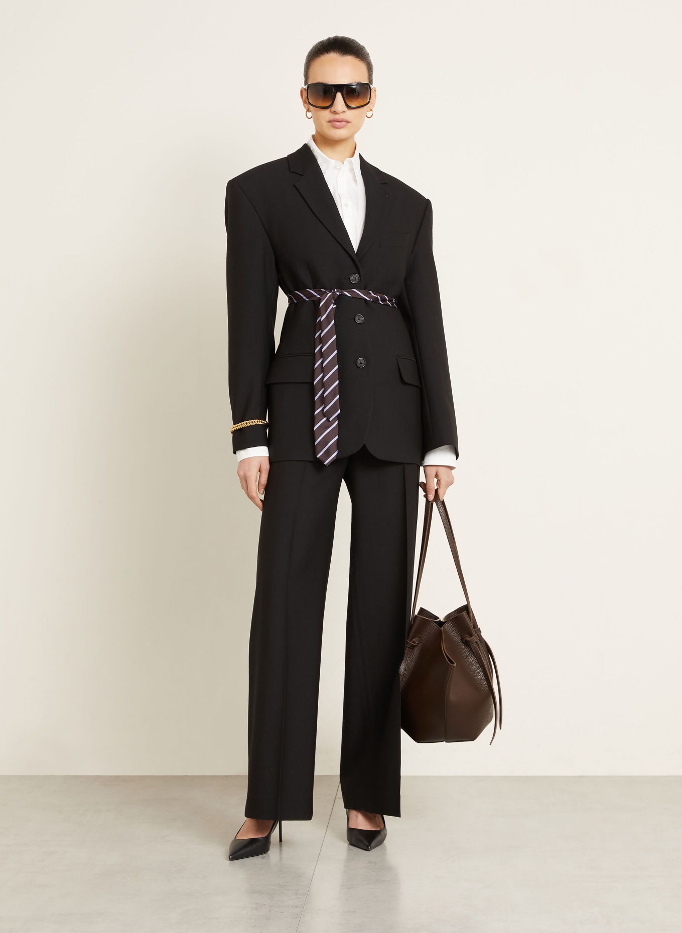 YUZEFI Shopper MOCHI LARGE: MARRON FONCÉ