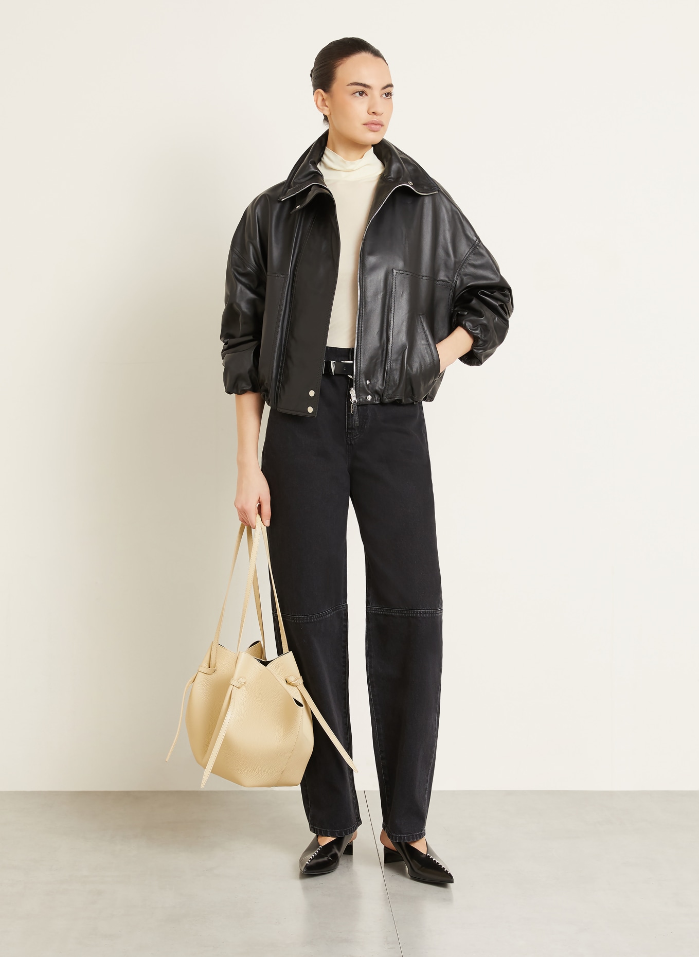 YUZEFI Shopper MOCHI LARGE: CRÈME