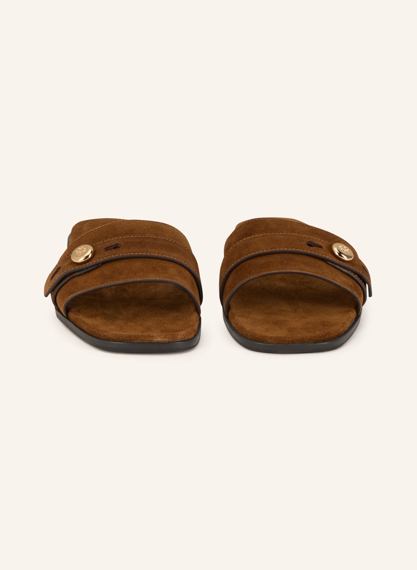 TORY BURCH Pantoletten ROMY: COGNAC