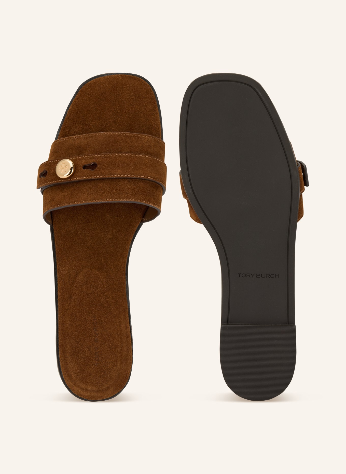 TORY BURCH Pantoletten ROMY: COGNAC