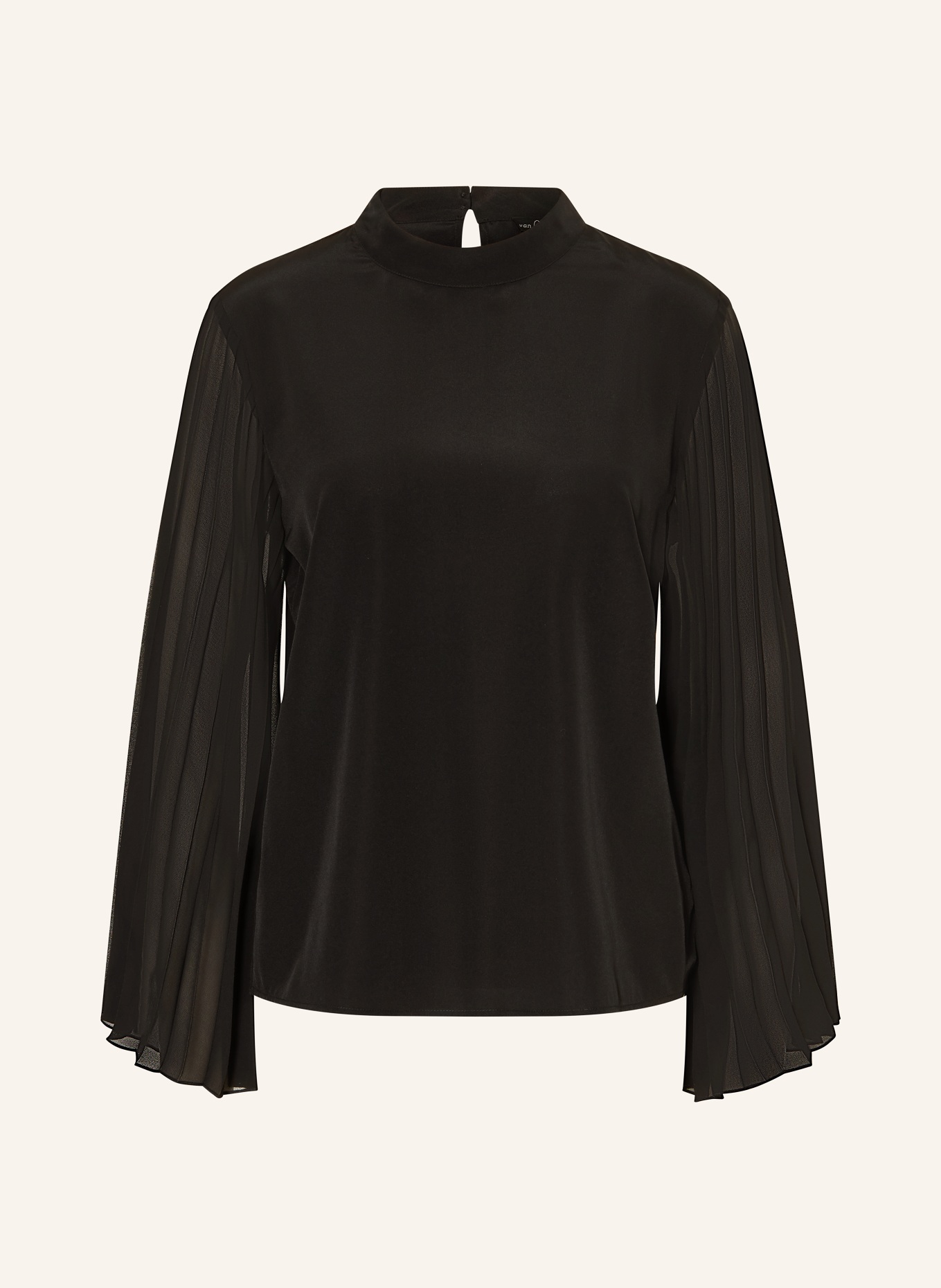 van Laack Blusenshirt VL-OZIAS-XX im Materialmix: SCHWARZ