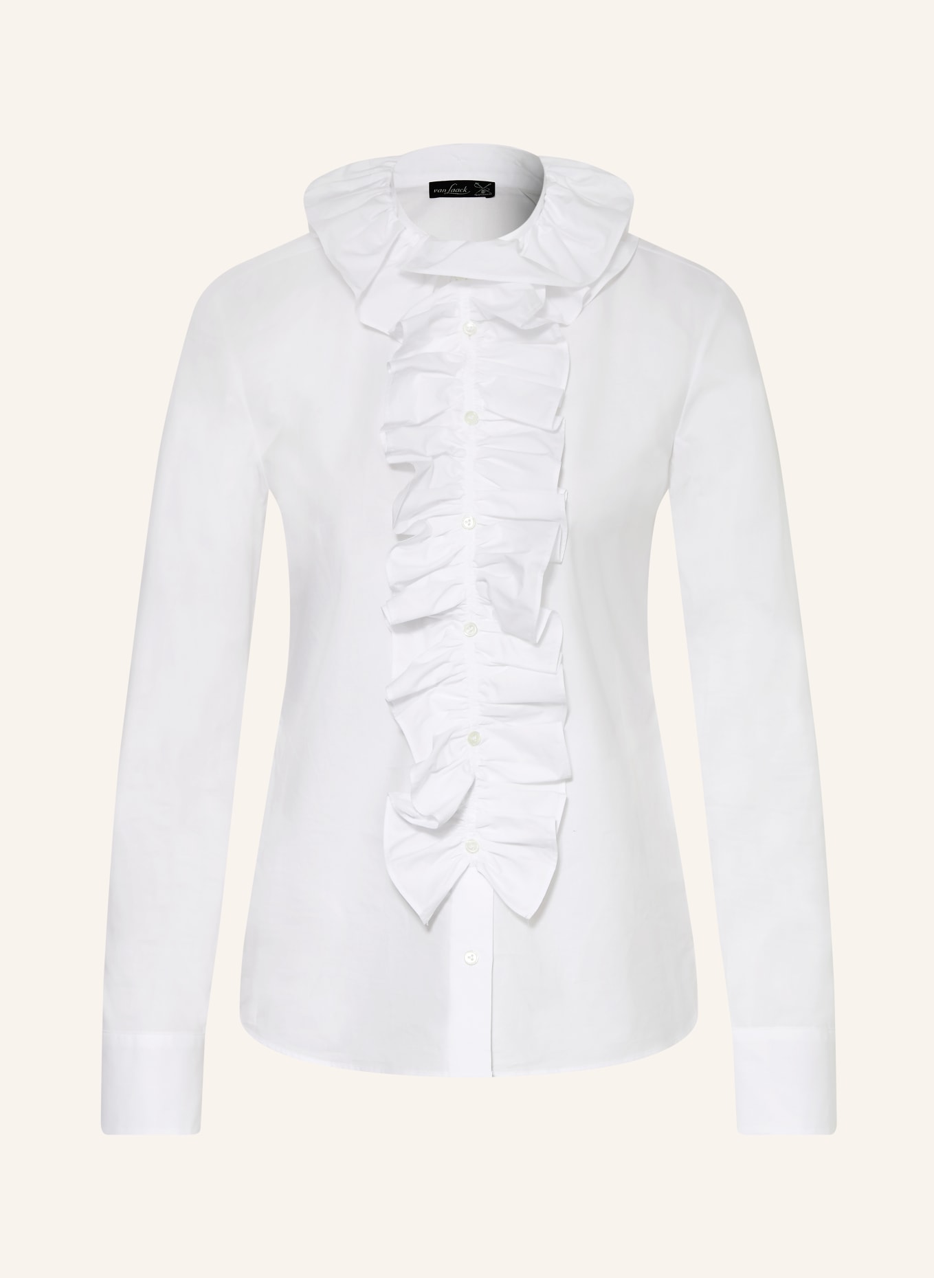 van Laack Bluse BATHIA mit abnehmbarem Kragen: WEISS