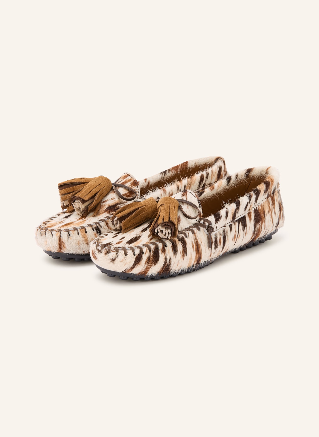 Toral Mokassins SHIBU: BRAUN / ECRU