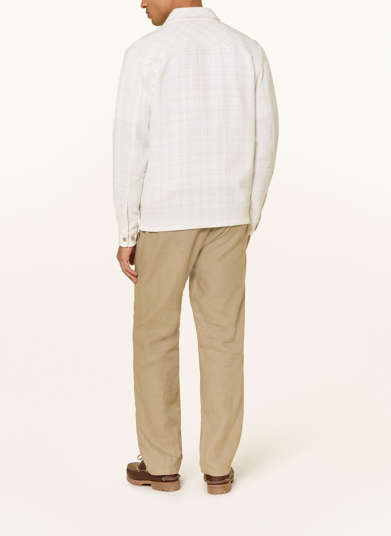SAMSØE SAMSØE Bouclé-Overshirt SADAMON: ECRU / CREME