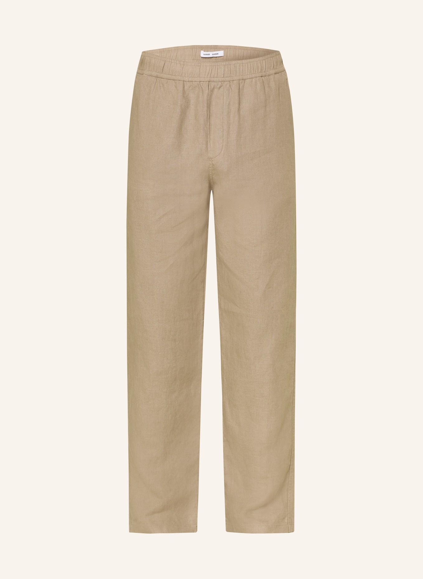 SAMSØE  SAMSØE SAJABARI Regular Fit Linen Pants: BEIGE