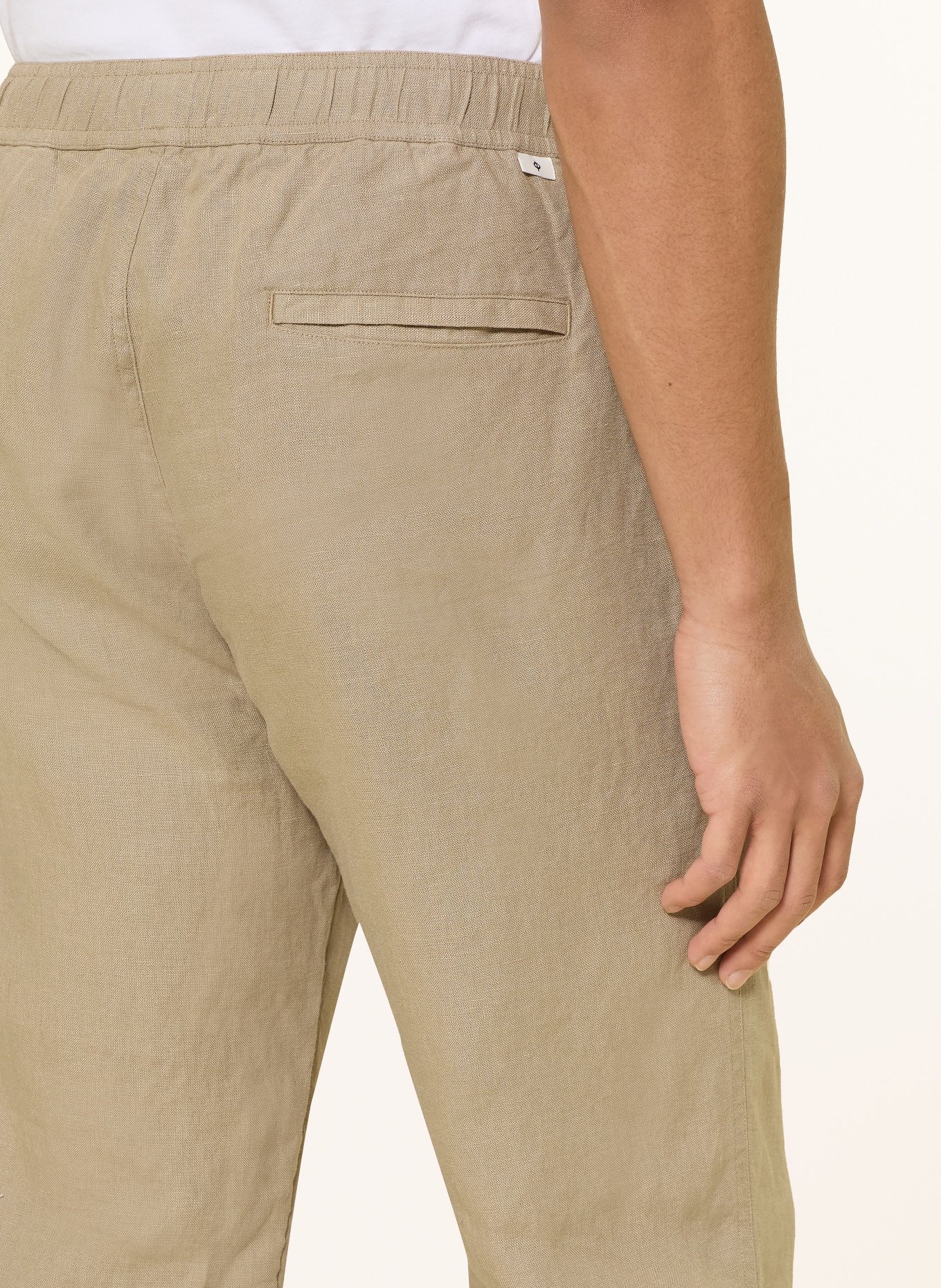 SAMSØE  SAMSØE SAJABARI Regular Fit Linen Pants: BEIGE