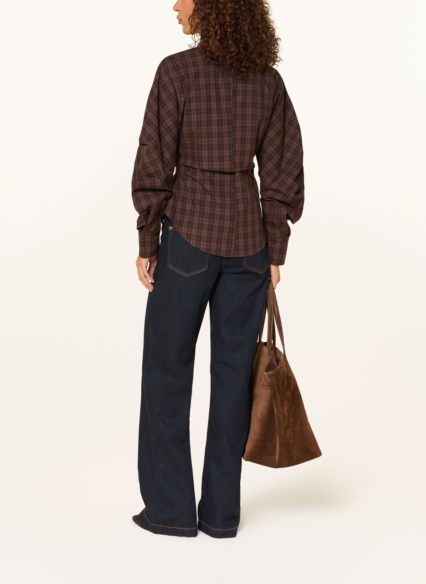 NEO NOIR Hemdbluse NEOELLA: DUNKELBRAUN