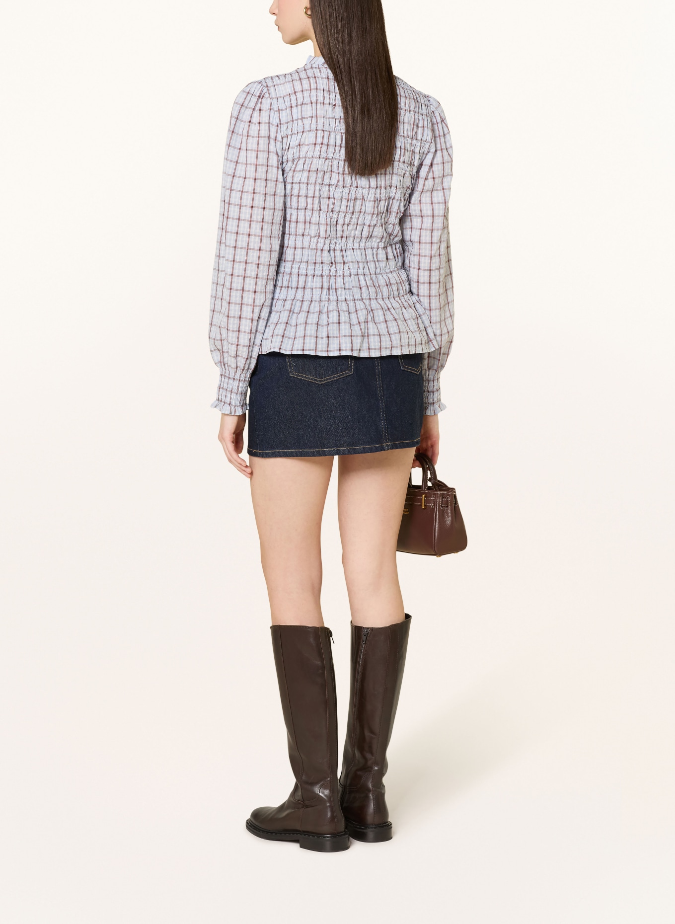 NEO NOIR Bluzka MOCCA: SZARONIEBIESKI / BRĄZOWY