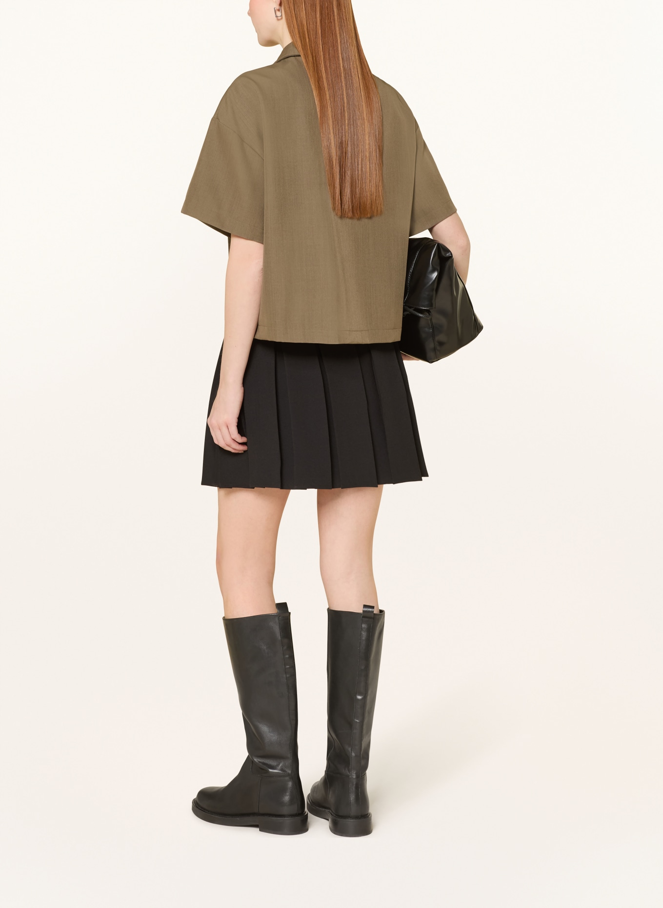 NEO NOIR Košile MADICKEN: ČERNOŠEDÁ