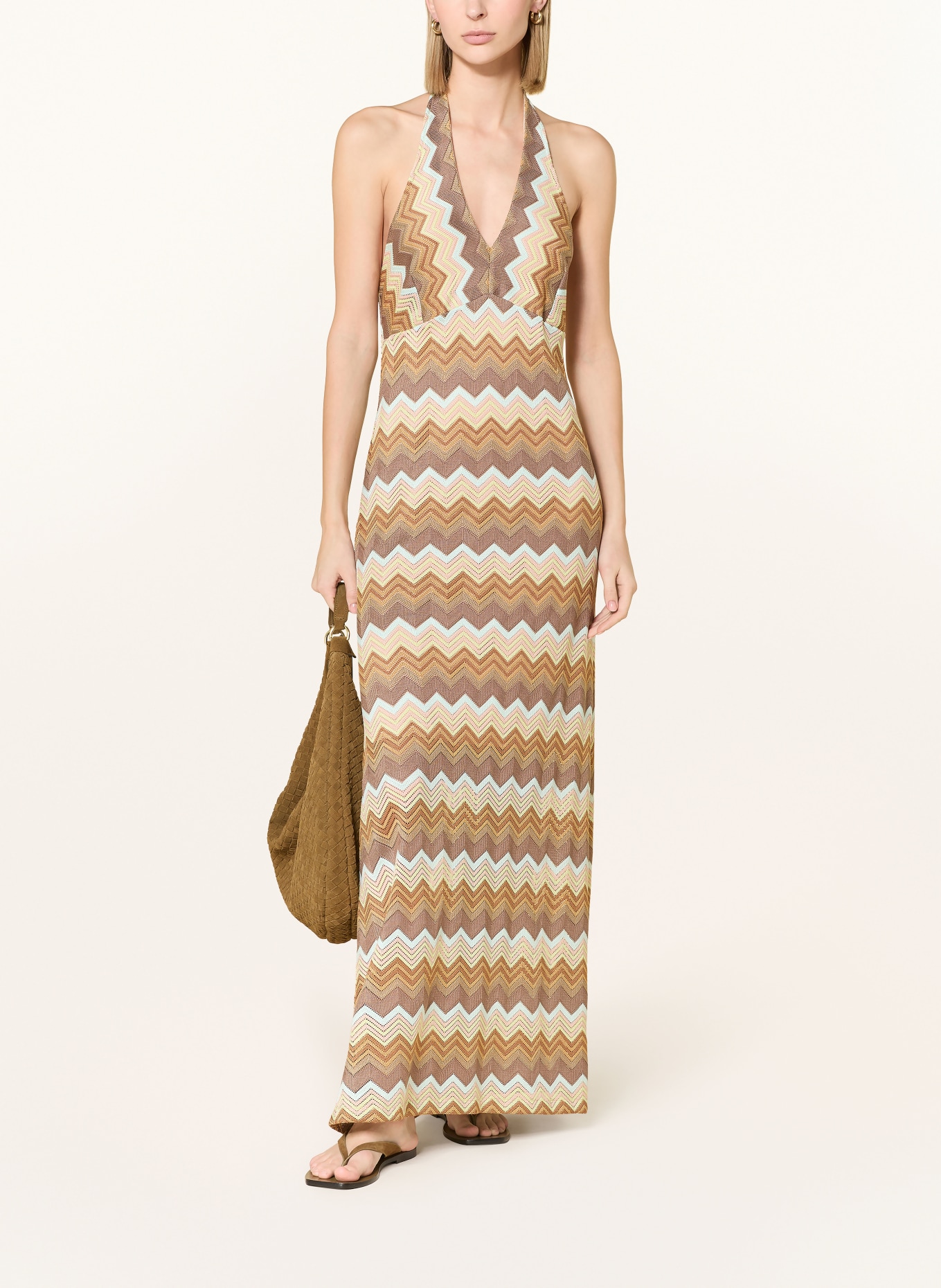 Ana Alcazar Kleid: BRAUN / GELB / MINT