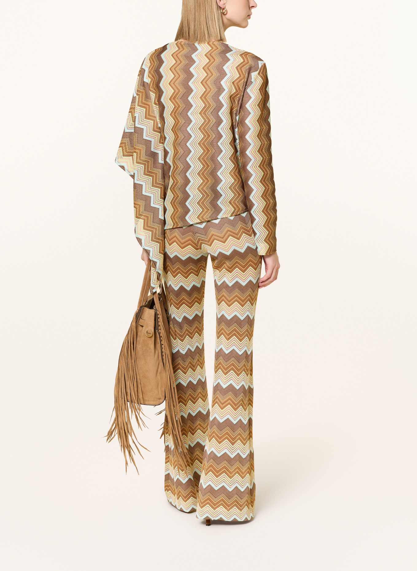 Ana Alcazar Poncho: BRAUN / HELLGELB / MINT