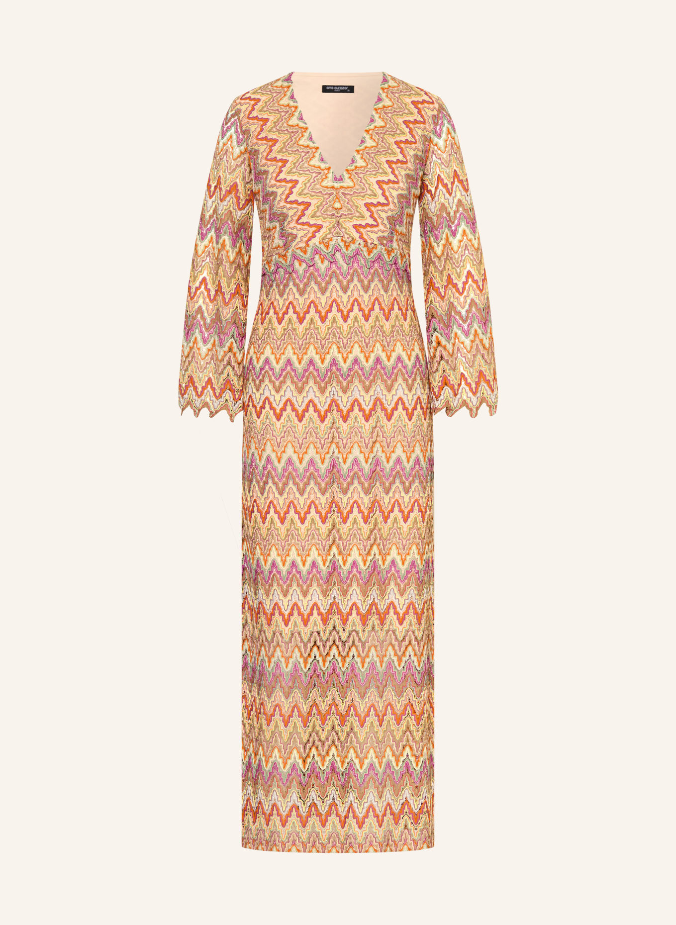 Ana Alcazar Dress with glitter thread: ORANGE / PURPLE / GREEN