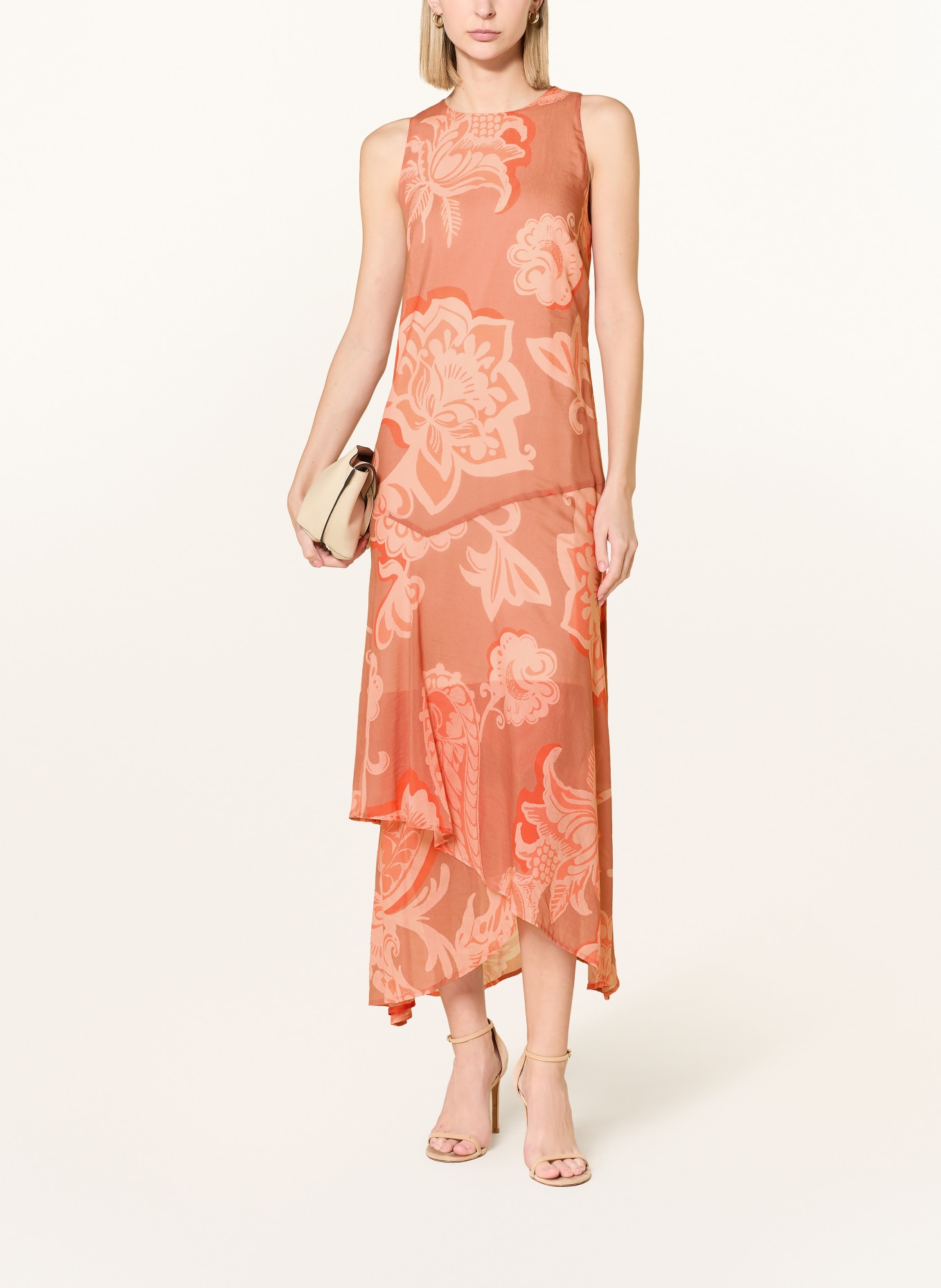 Ana Alcazar dress: LIGHT RED / PINK / RED