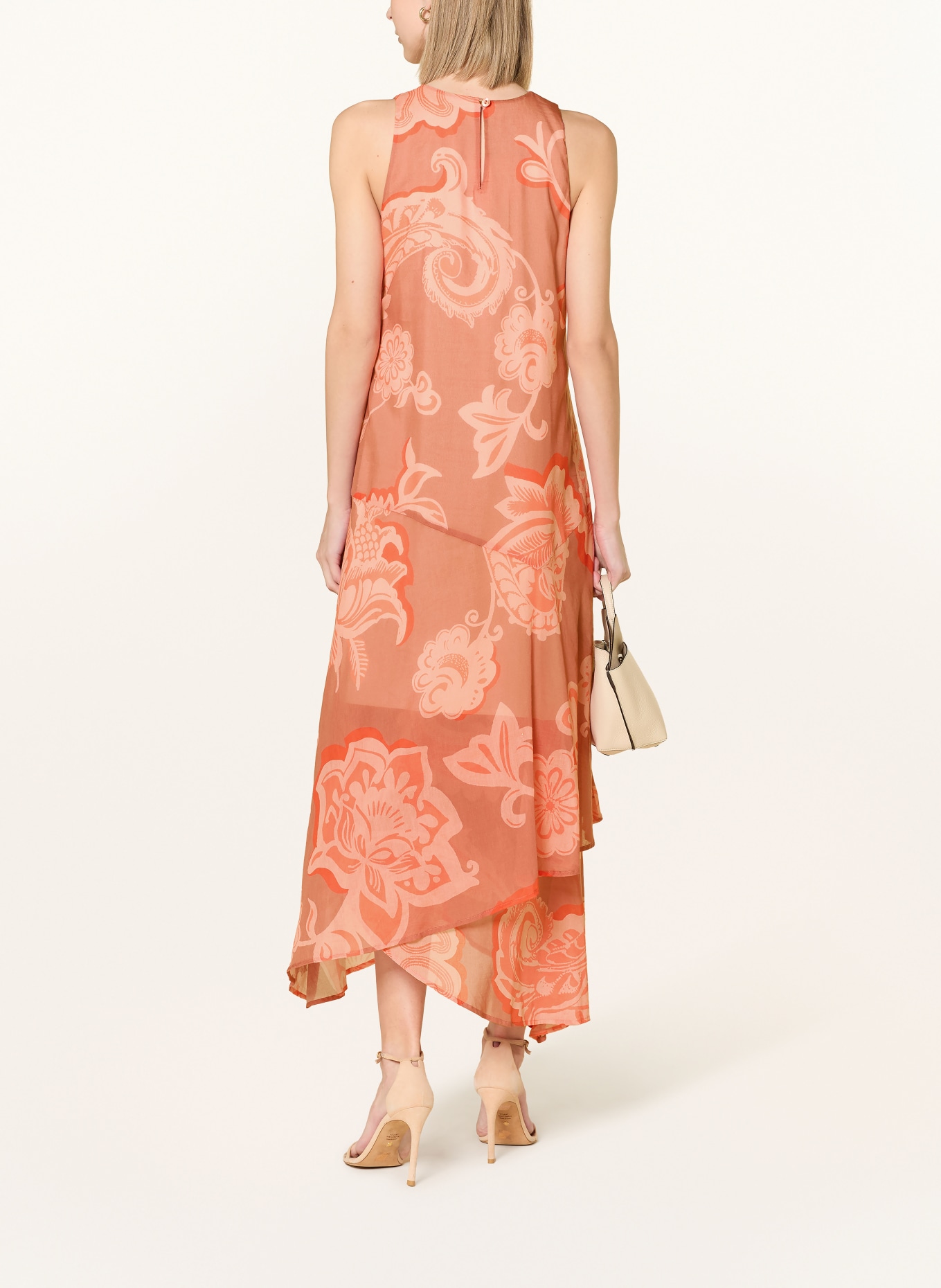 Ana Alcazar dress: LIGHT RED / PINK / RED