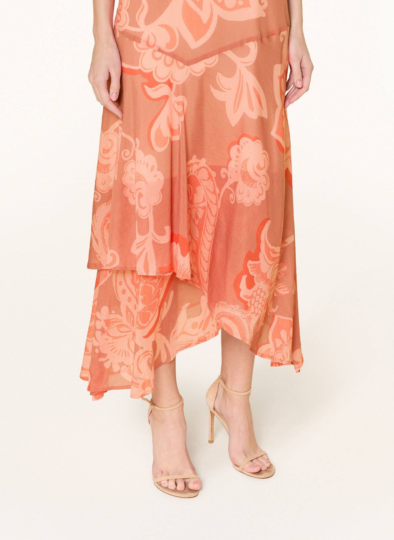 Ana Alcazar dress: LIGHT RED / PINK / RED