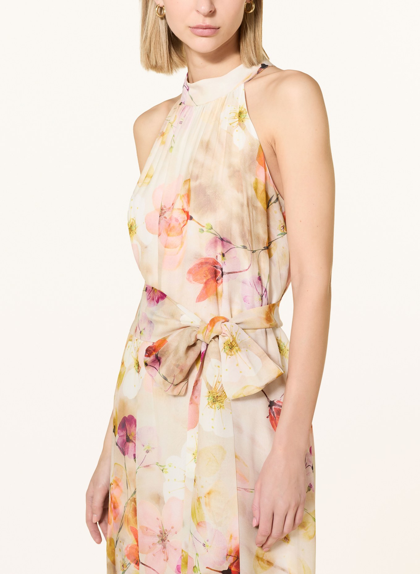 Ana Alcazar Kleid: CREME / LILA / ROT