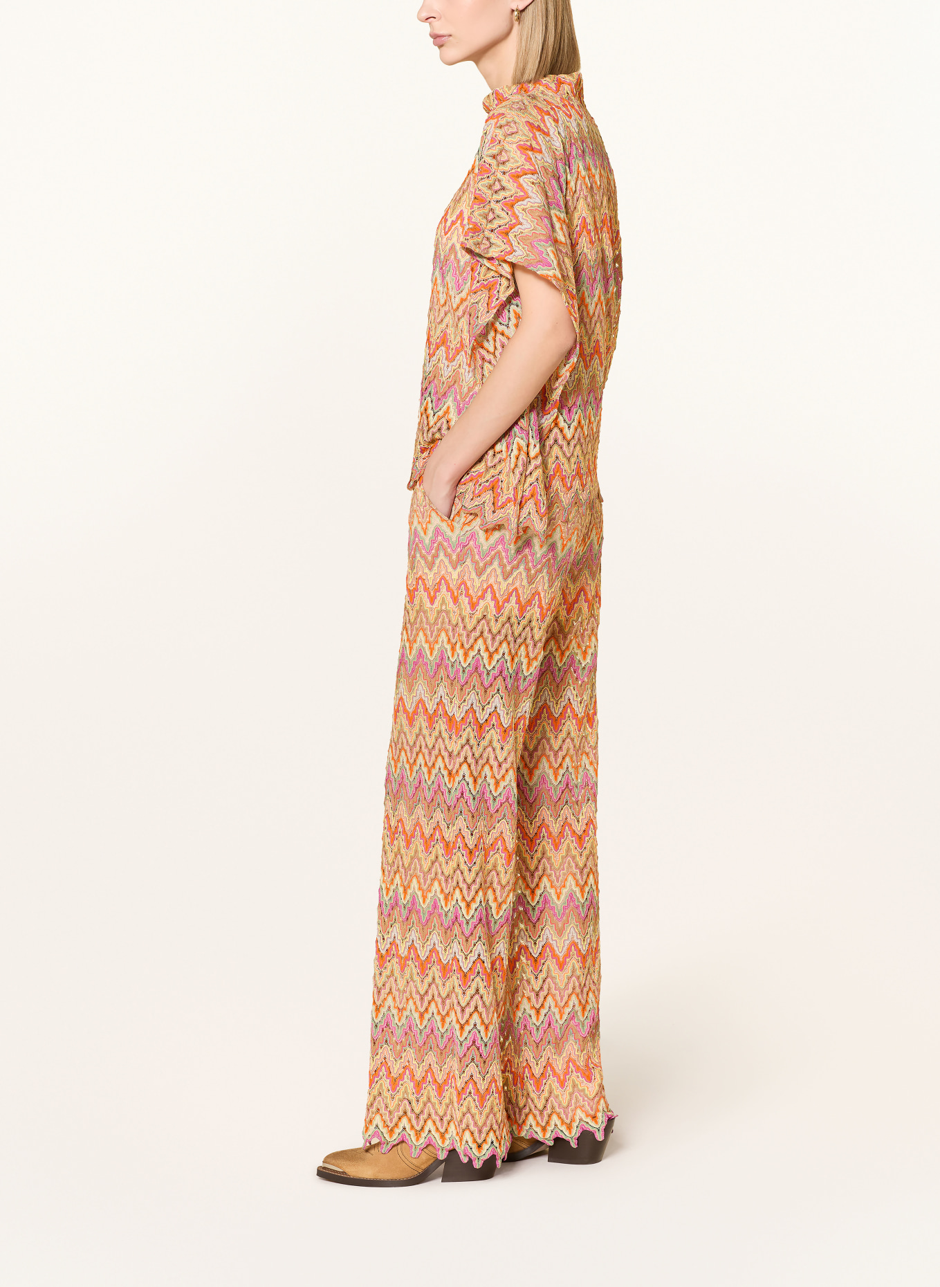 Ana Alcazar Kalhoty Marlene s třpytivou nití: ORANŽOVÁ / FIALOVÁ / ZELENÁ