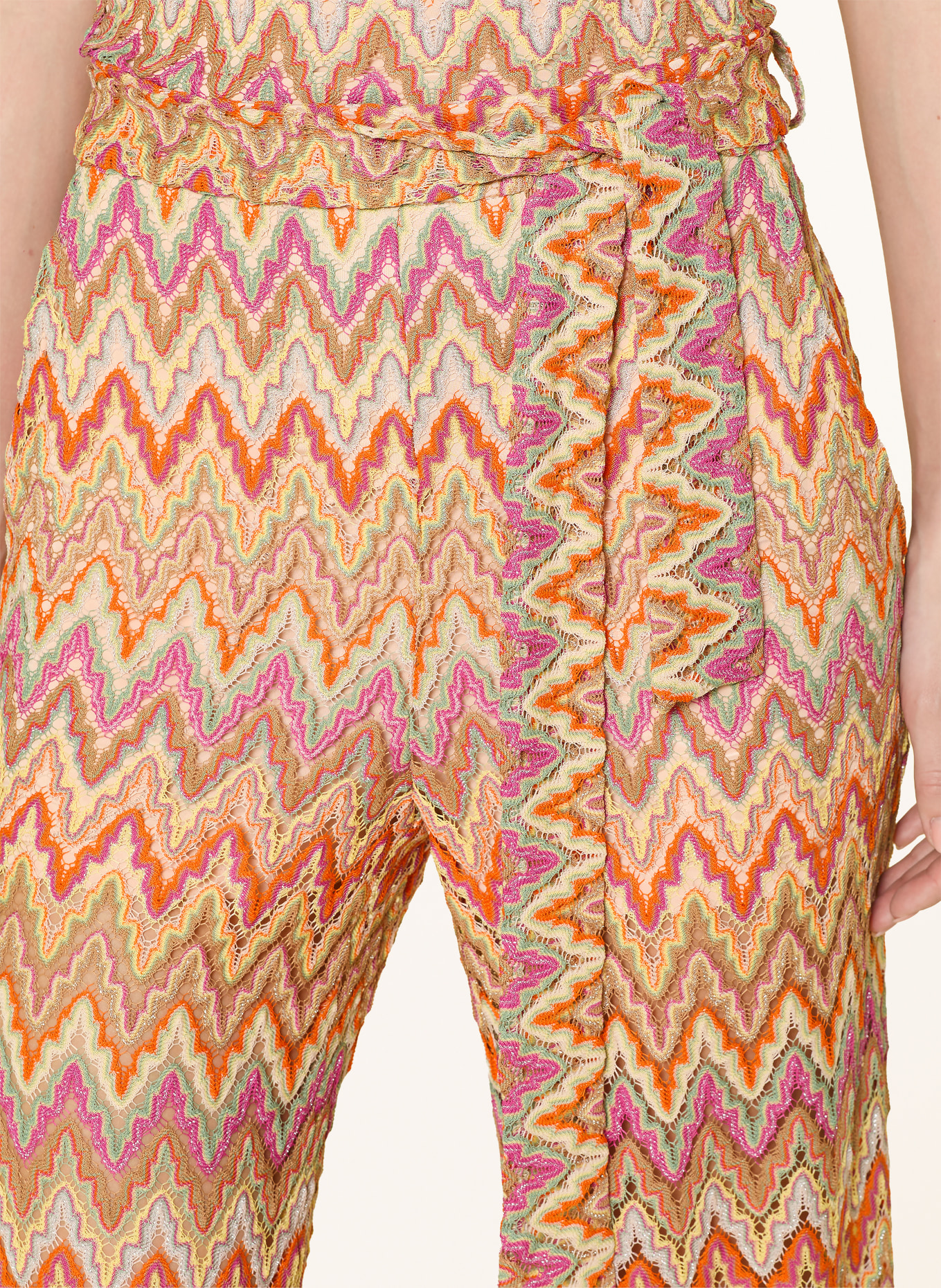 Ana Alcazar Kalhoty Marlene s třpytivou nití: ORANŽOVÁ / FIALOVÁ / ZELENÁ