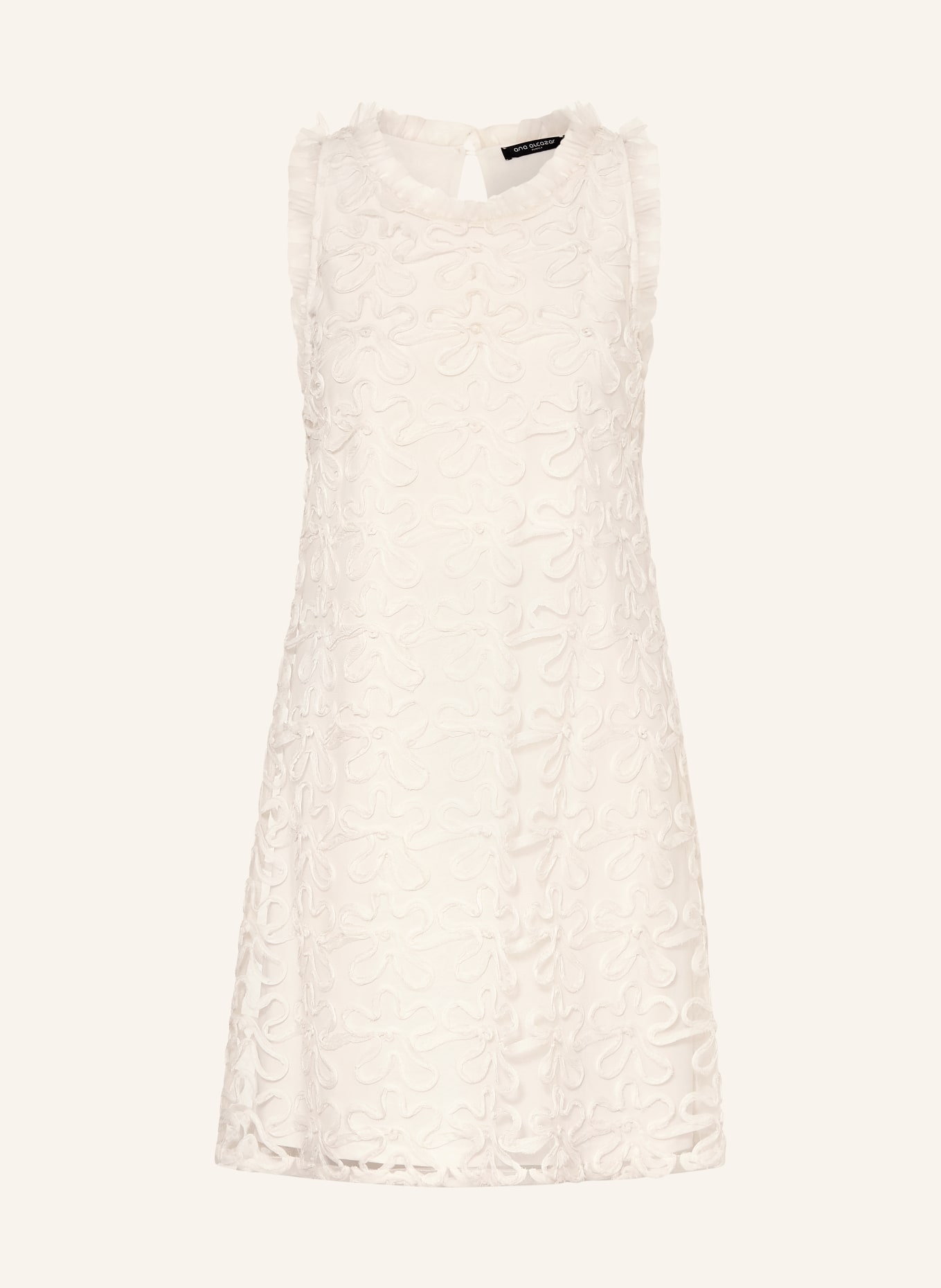 Ana Alcazar robe de cocktail: ÉCRU
