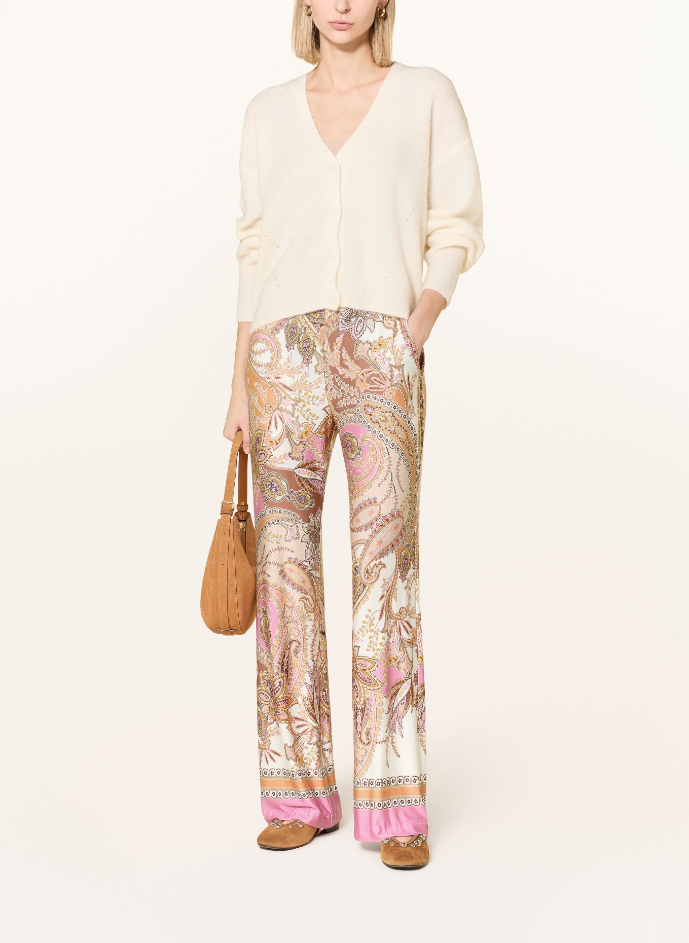 Ana Alcazar jerseyové kalhoty: LOSOSOVÁ / RŮŽOVÁ / REŽNÁ