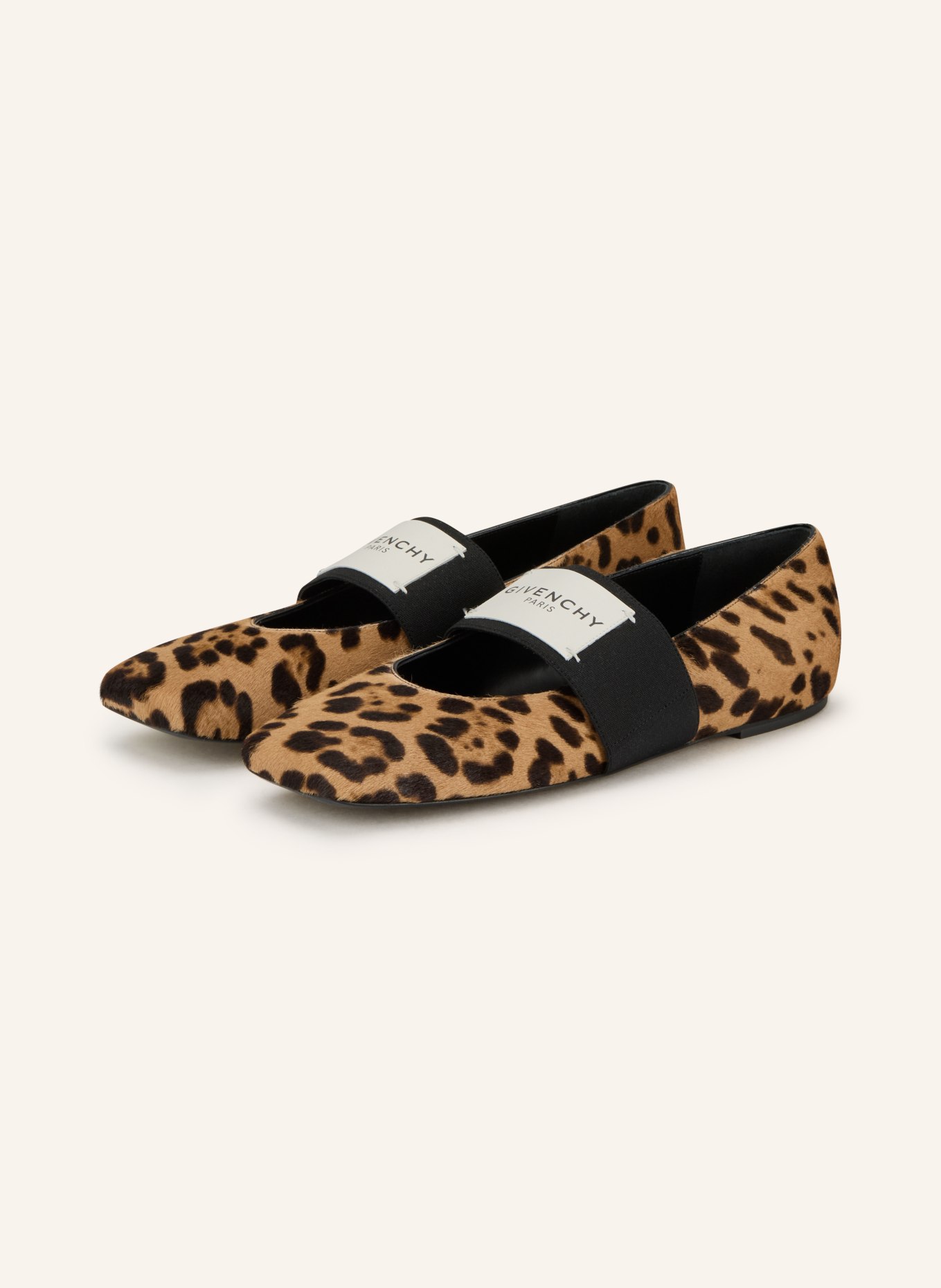 GIVENCHY Mary-Jane-Ballerinas: SCHWARZ / HELLBRAUN / DUNKELBRAUN