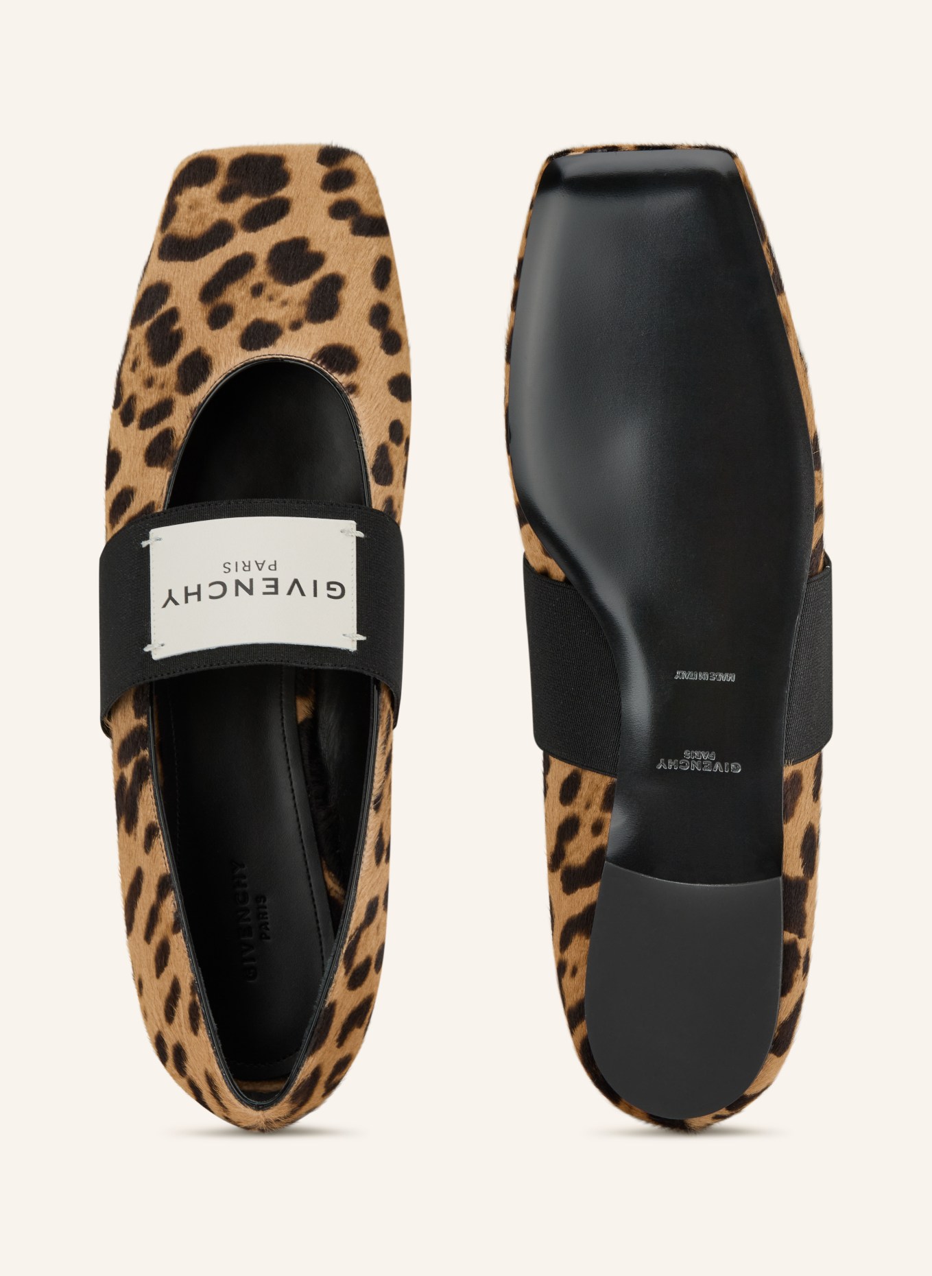GIVENCHY Mary-Jane-Ballerinas: SCHWARZ / HELLBRAUN / DUNKELBRAUN