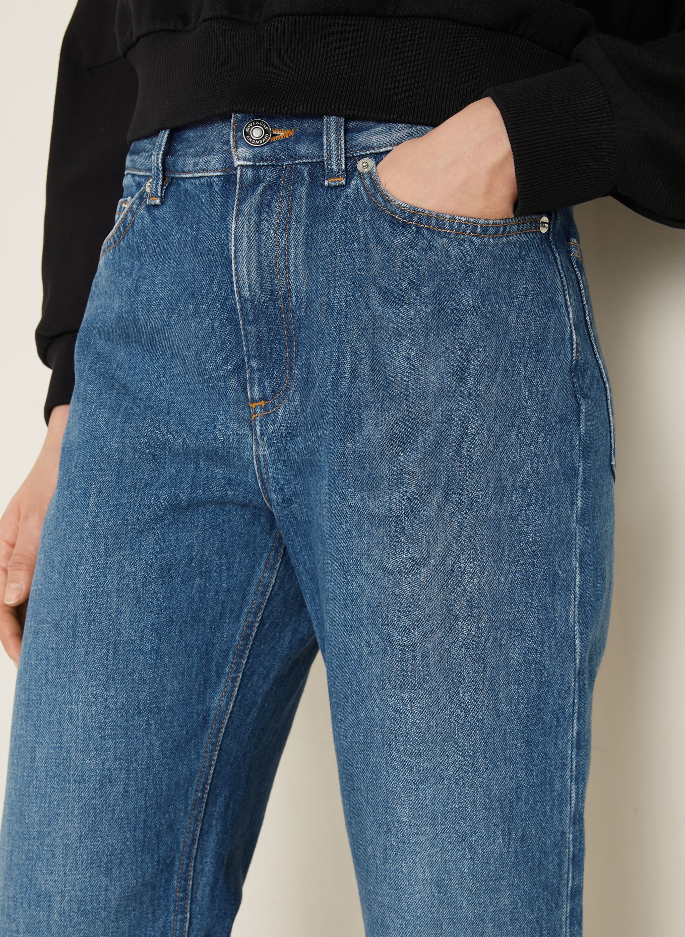 GIVENCHY Straight Jeans: 420 MEDIUM BLUE