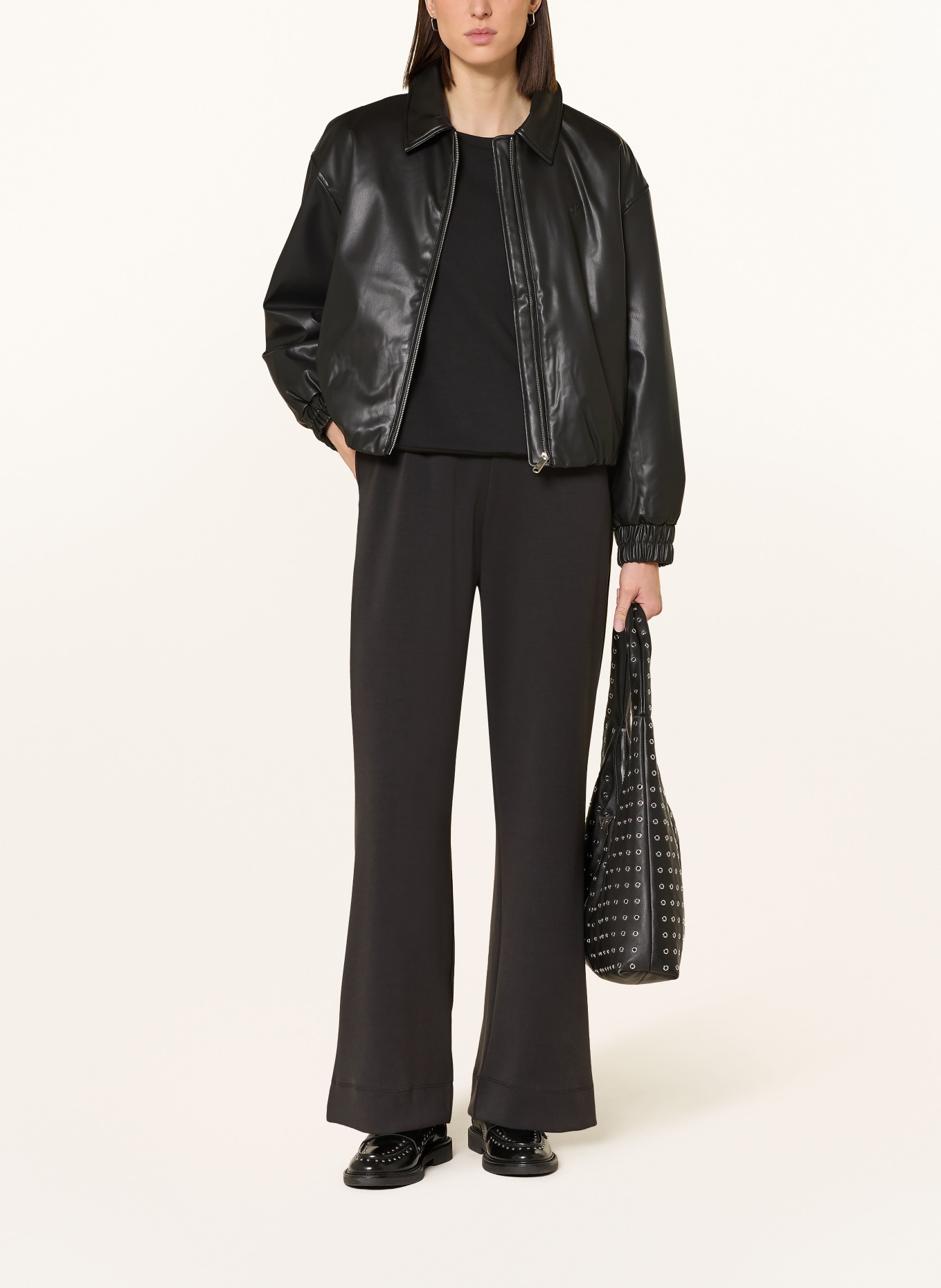 darling harbour jersey pants: BLACK