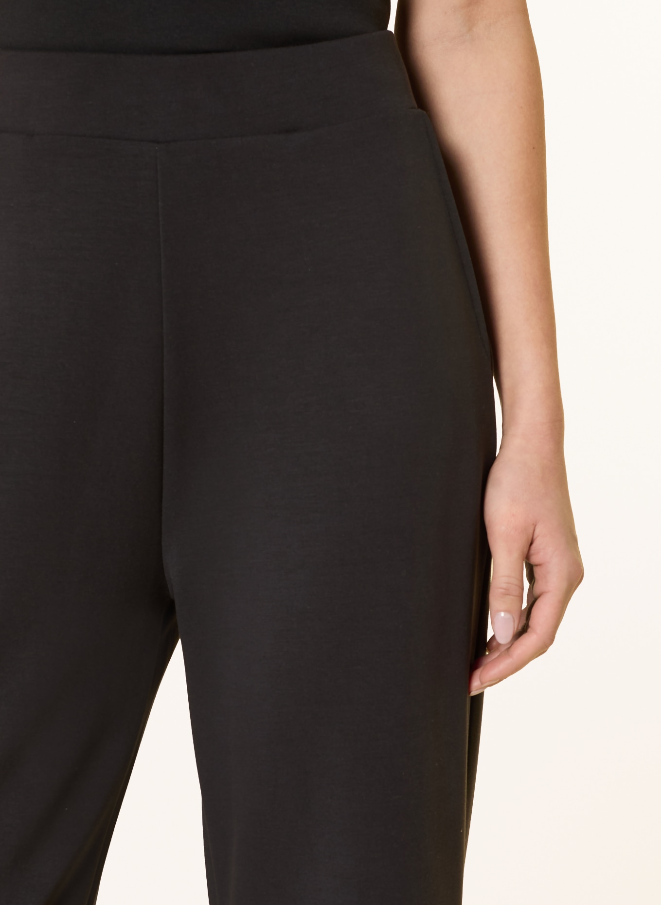 darling harbour jersey pants: BLACK