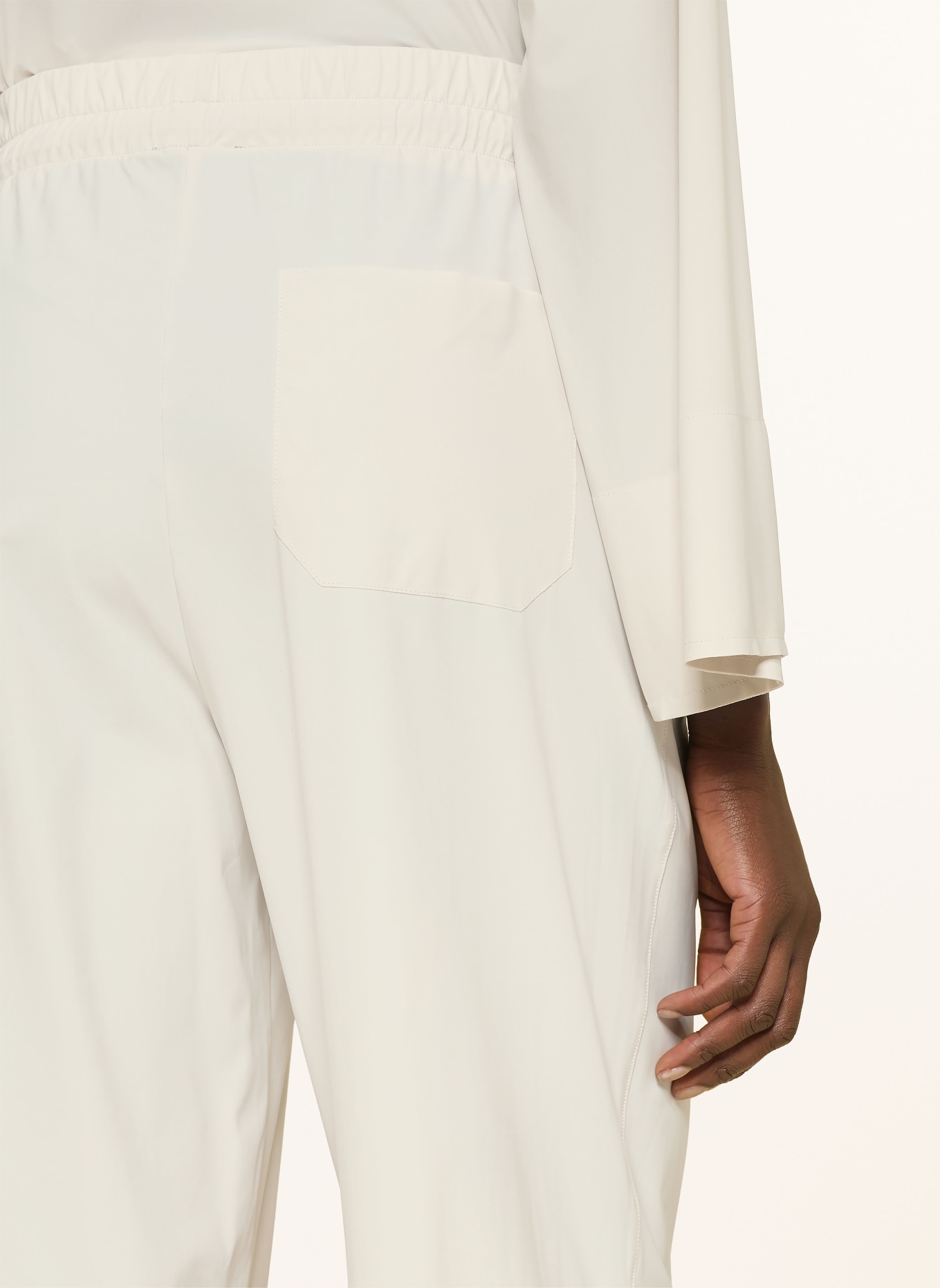 lilienfels Jersey pants in jogging style: CREAM