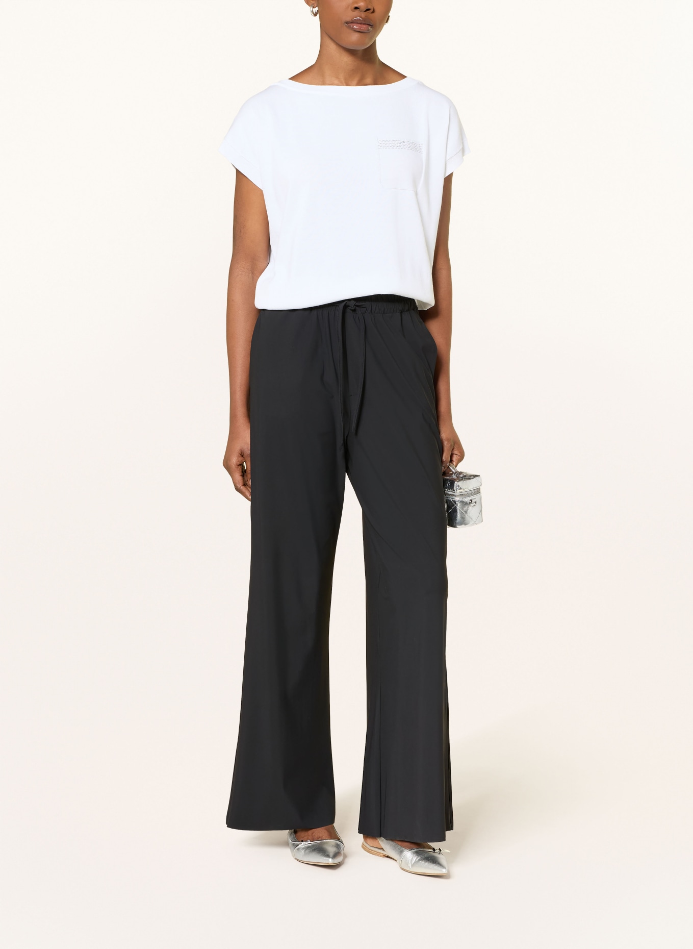 lilienfels Jersey pants in jogging style: BLACK